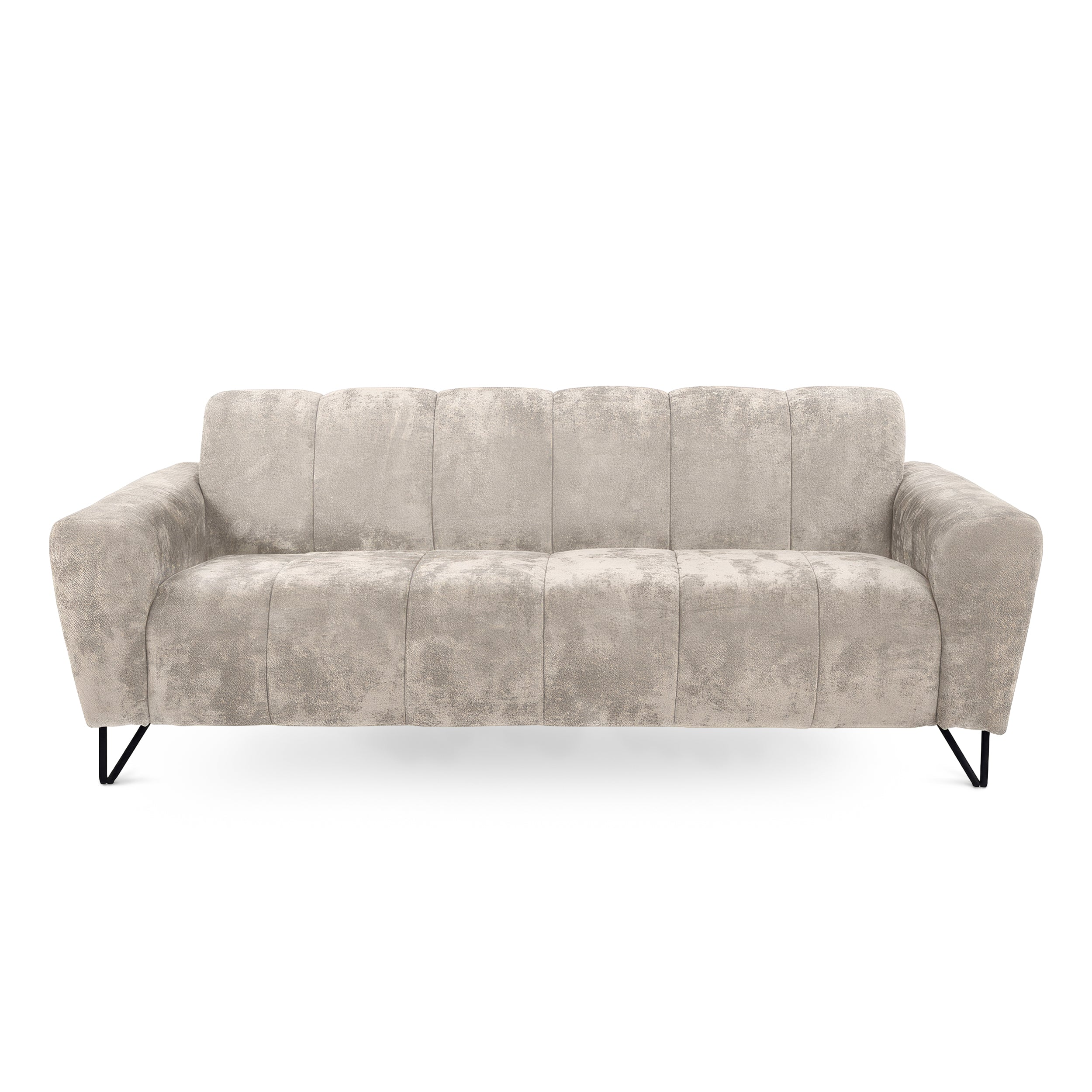 Sofa trzyosobowa do salonu w stylu nowoczesnym, tkanina Vega | Nellia