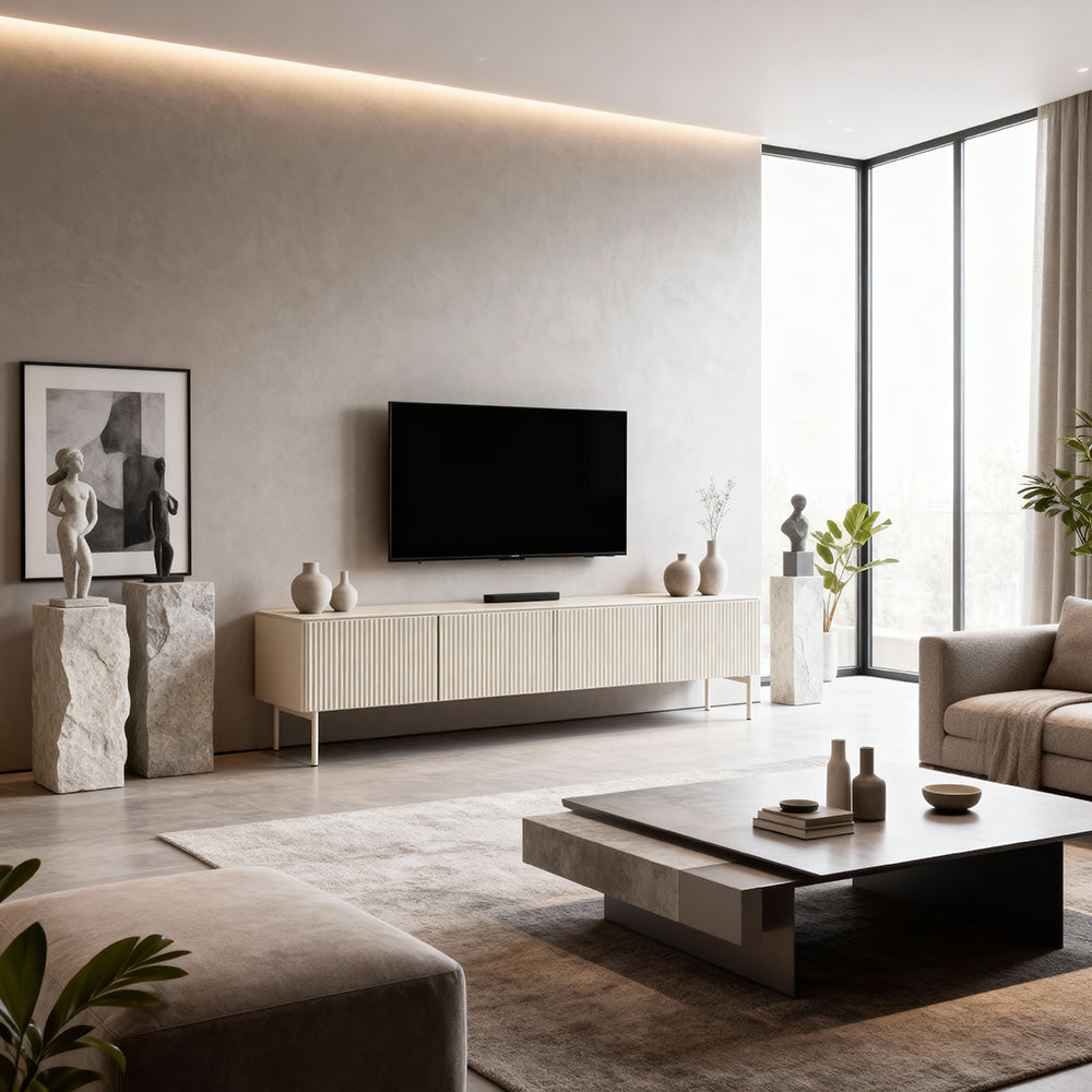 Szafka RTV 195x51 w stylu nowoczesnym | MuzZI