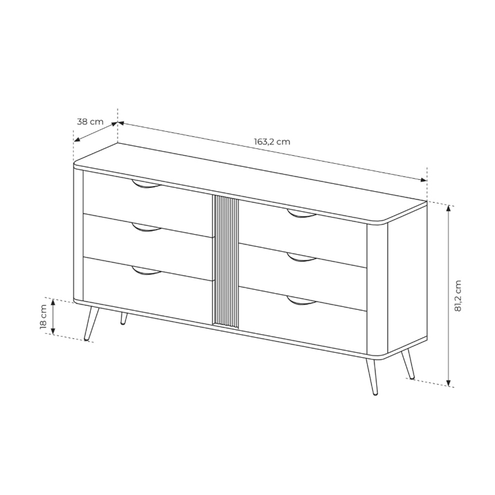 Komoda Velia 163x81
