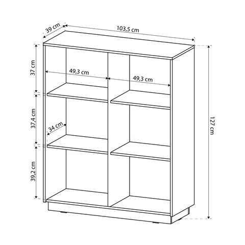 Komoda 104x127 w stylu nowoczesnym | Westa