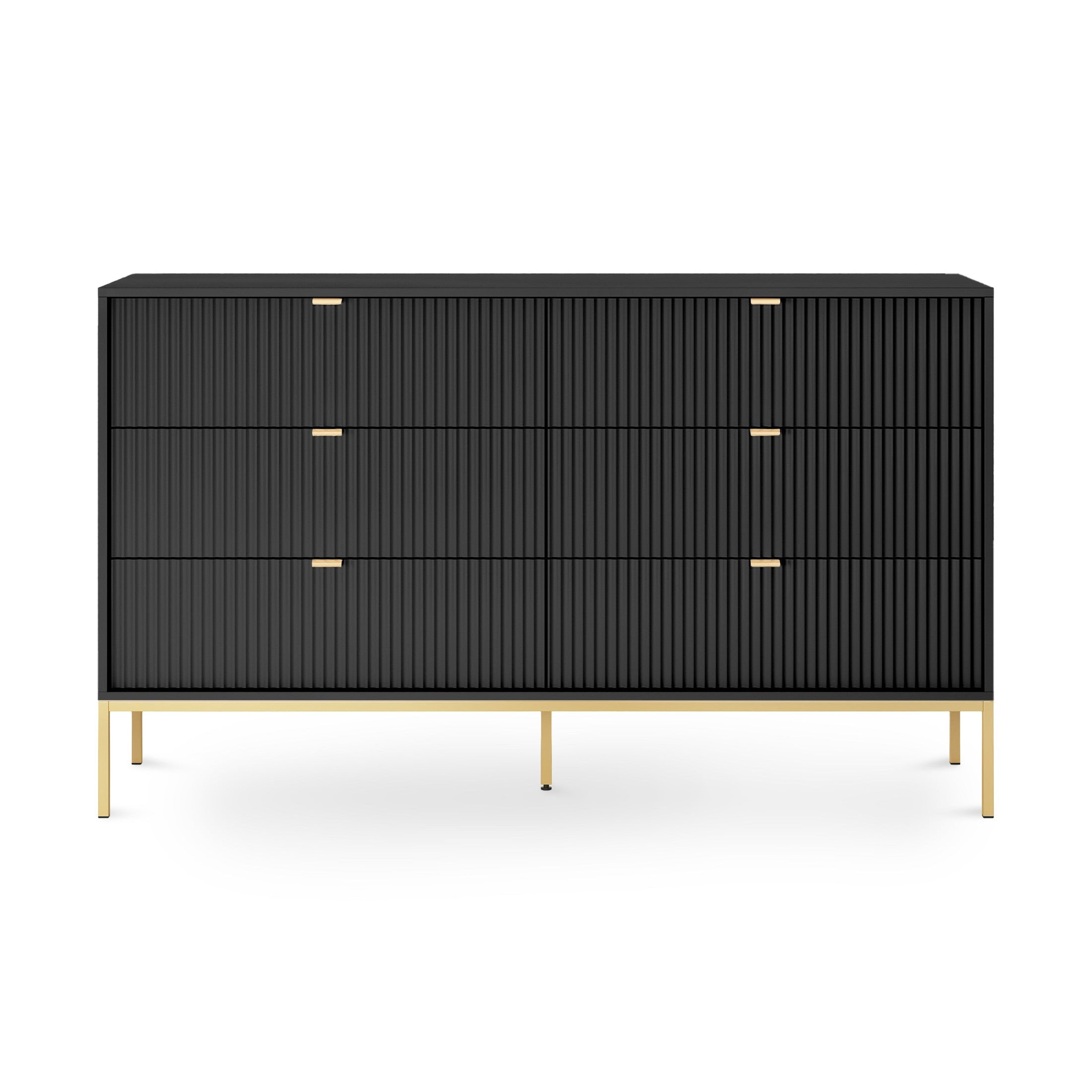 Komoda szufladami 154x91 w stylu glamour | Roza