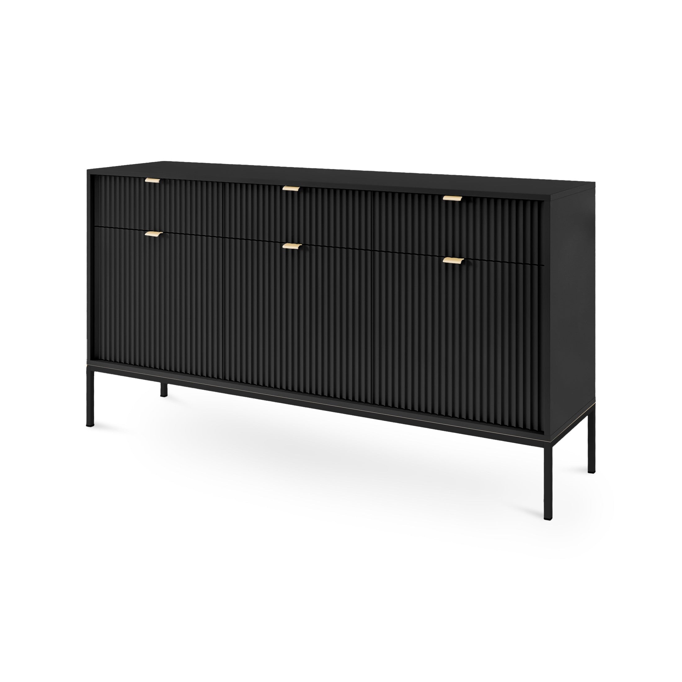 Komoda Roza 154x83 Czarny Czarny