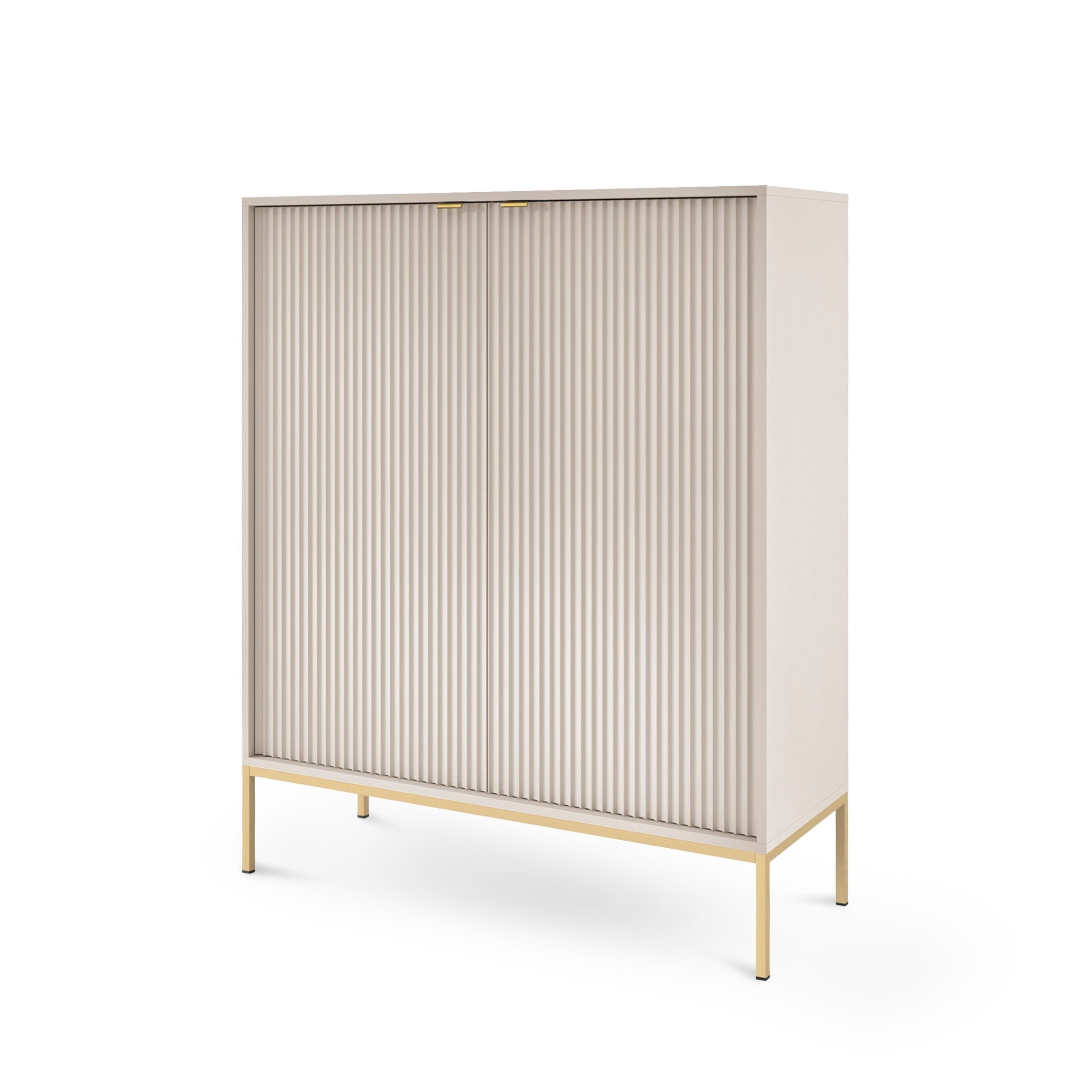 Komoda 104x125 w stylu nowoczesnym | Roza Kaszmir Złota