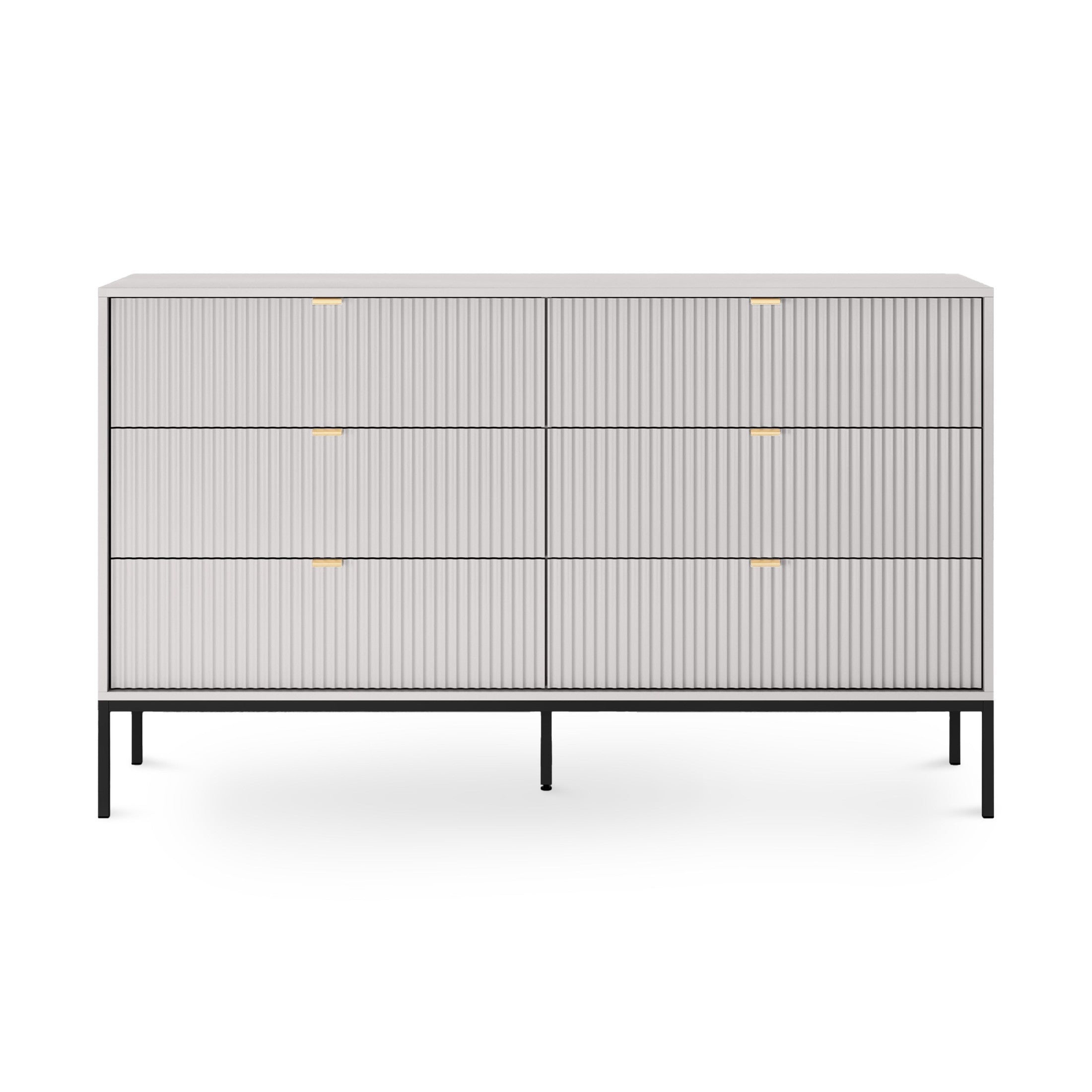 Komoda szufladami 154x91 w stylu glamour | Roza