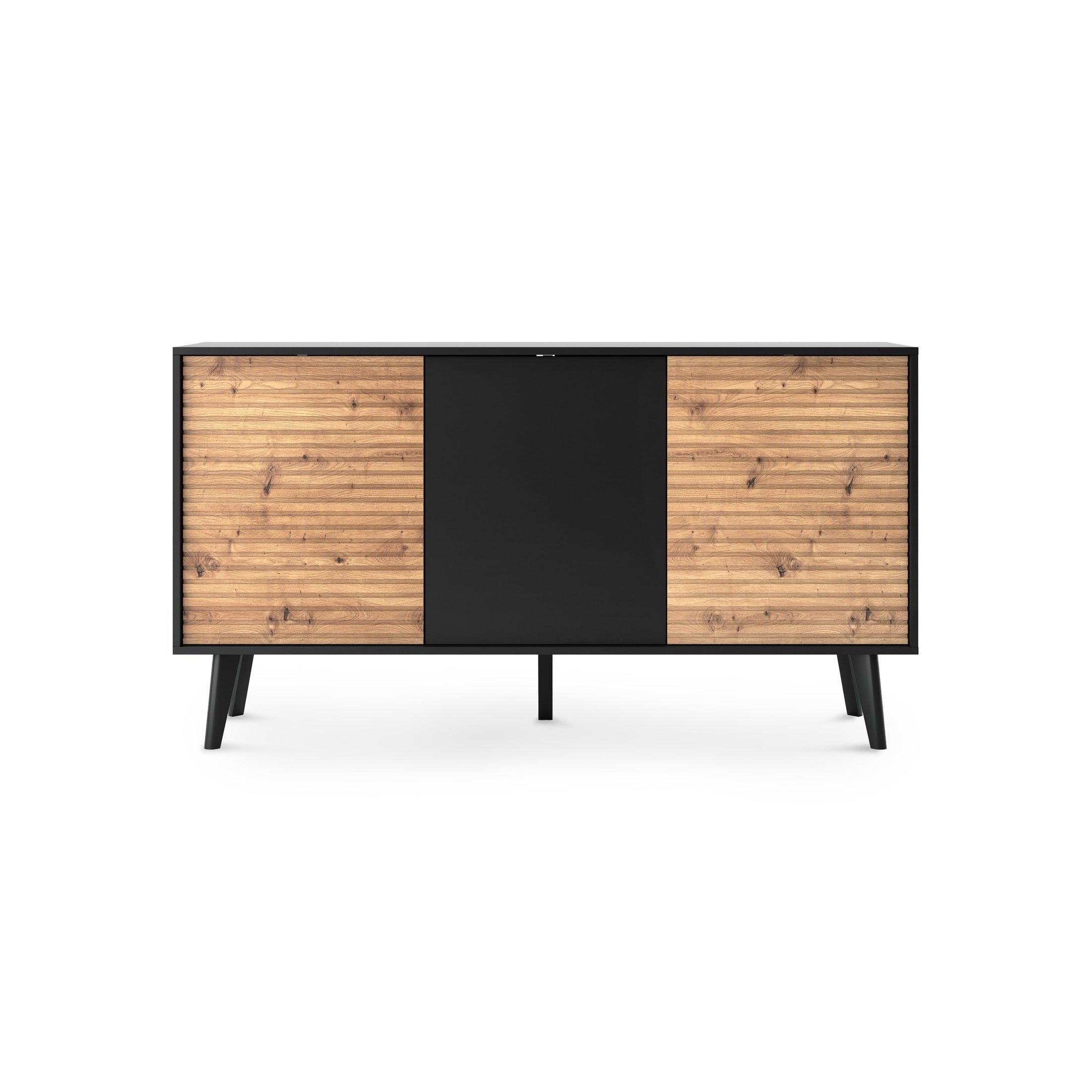 Komoda z drzwiami 154x83 w stylu industrialnym | Las