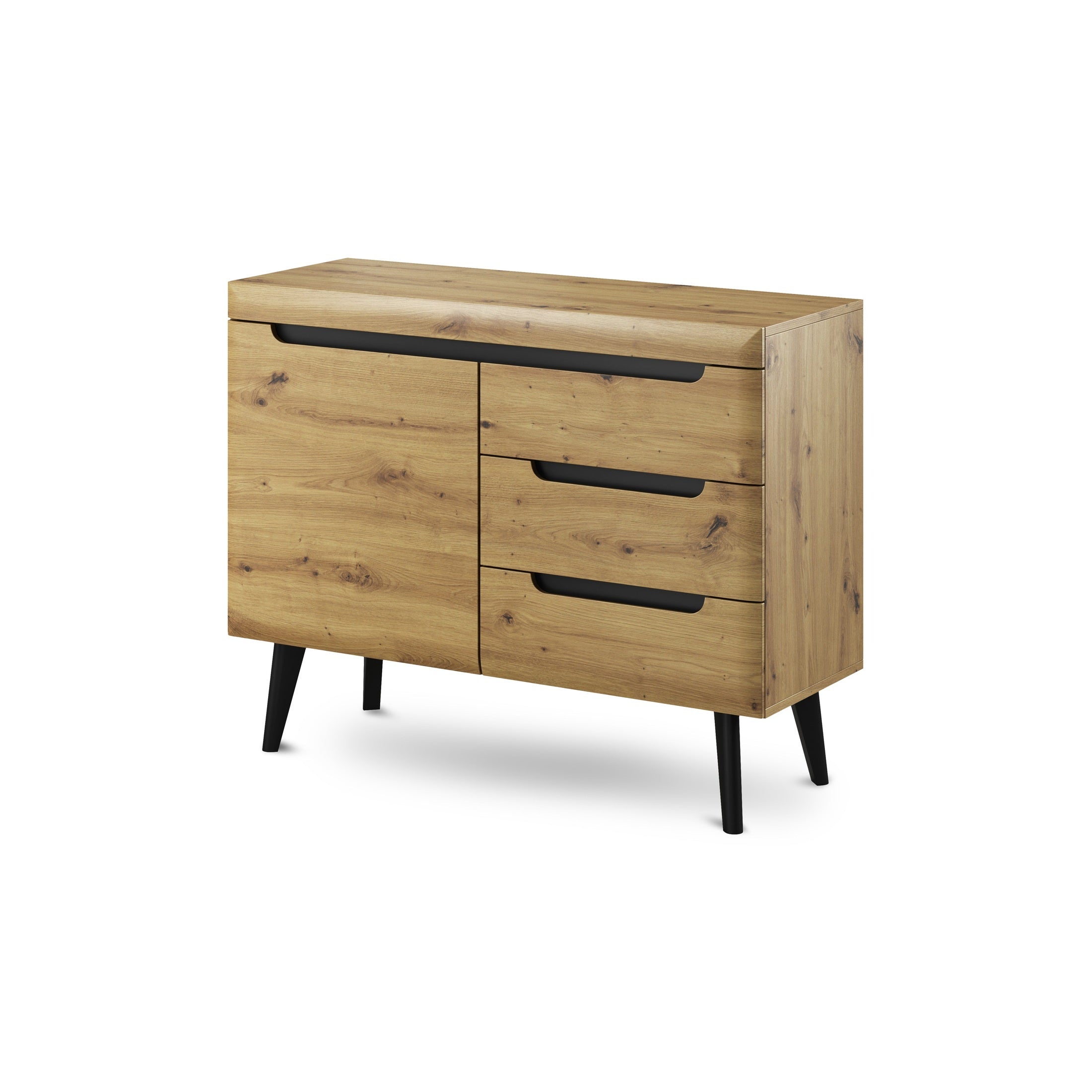 Komoda 107x83 w stylu skandynawskim | Trava Dąb Artisan