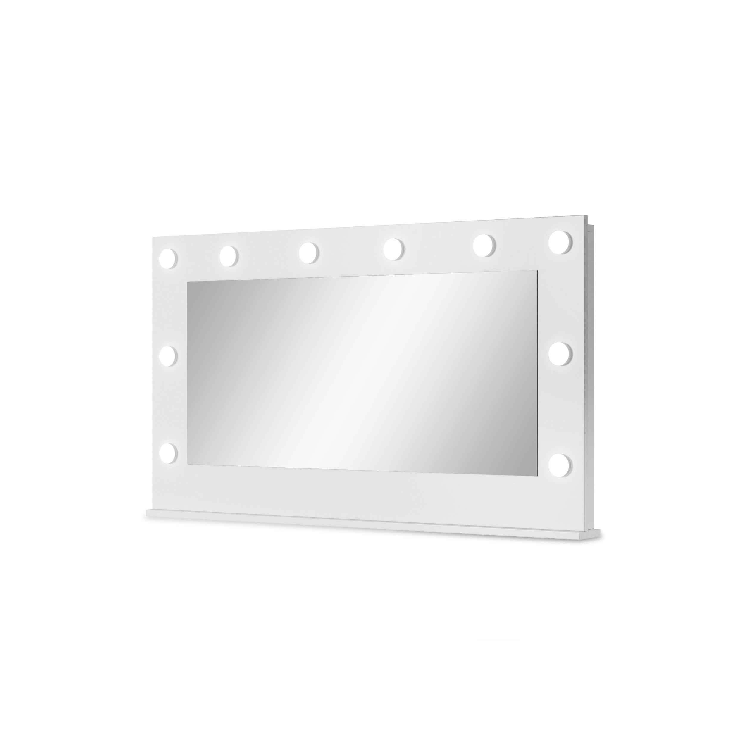 Toaletka z lustrem i oświetleniem LED 120x75 cm w stylu nowoczesnym | ADIA