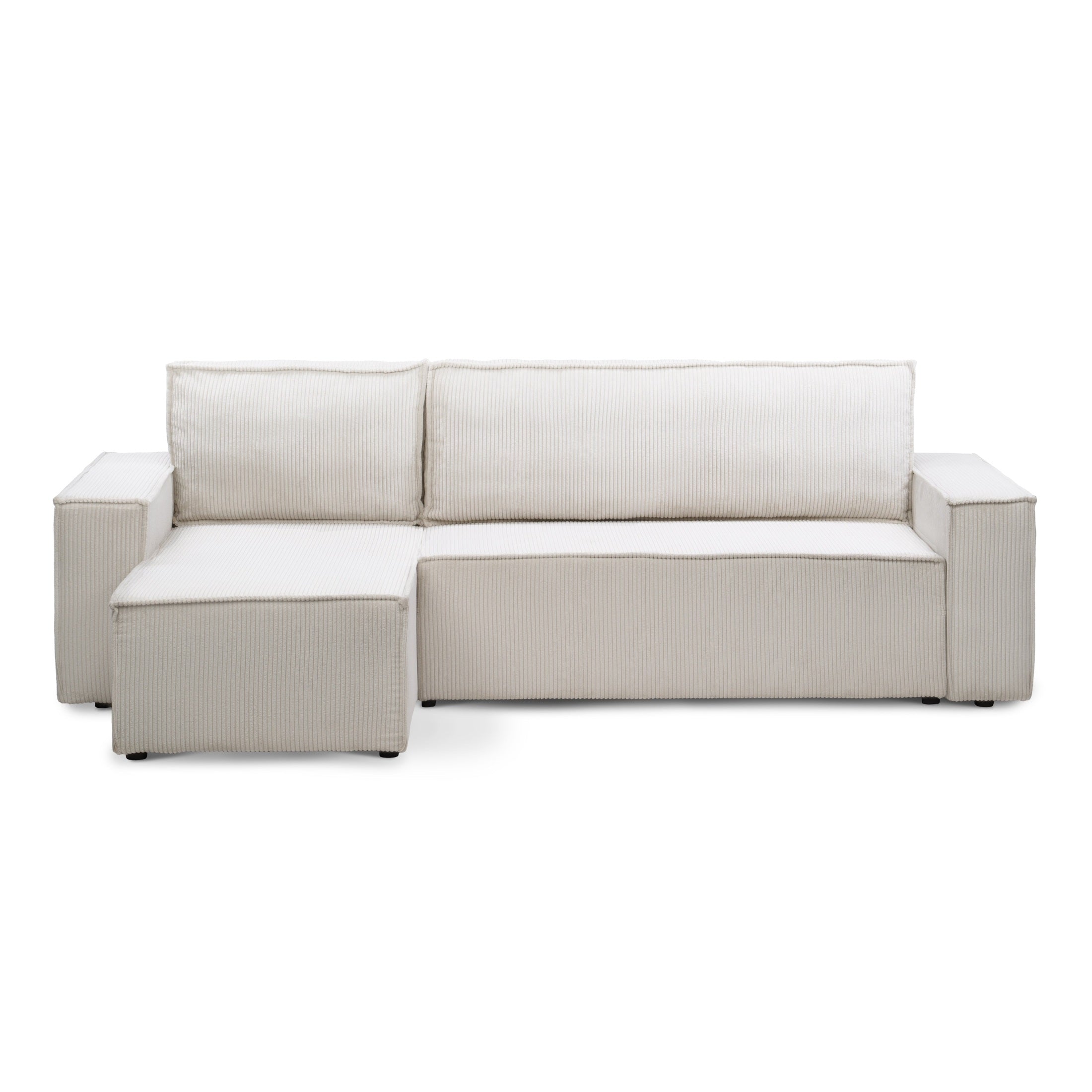 Narożnik uniwersalny z funkcją spania 3-osobowy 200x142–154 w stylu loft | Agi