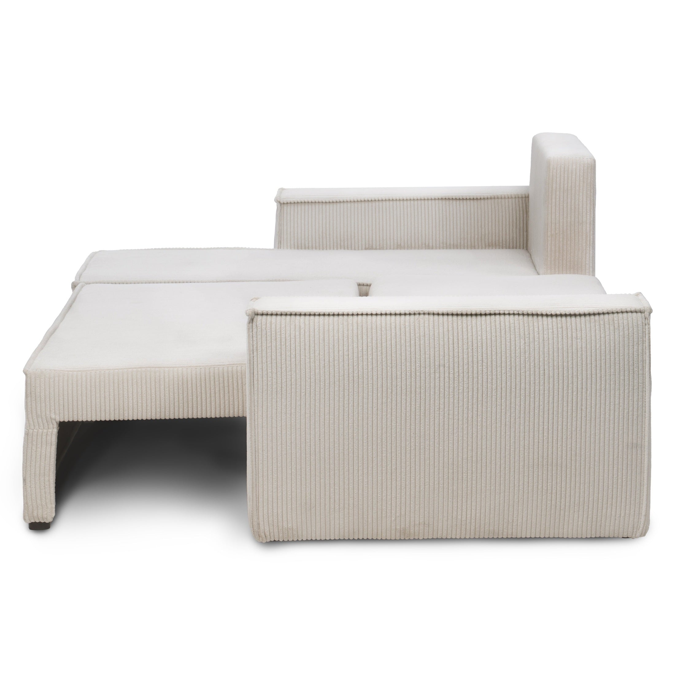 Narożnik uniwersalny z funkcją spania 3-osobowy 200x142–154 w stylu loft | Agi