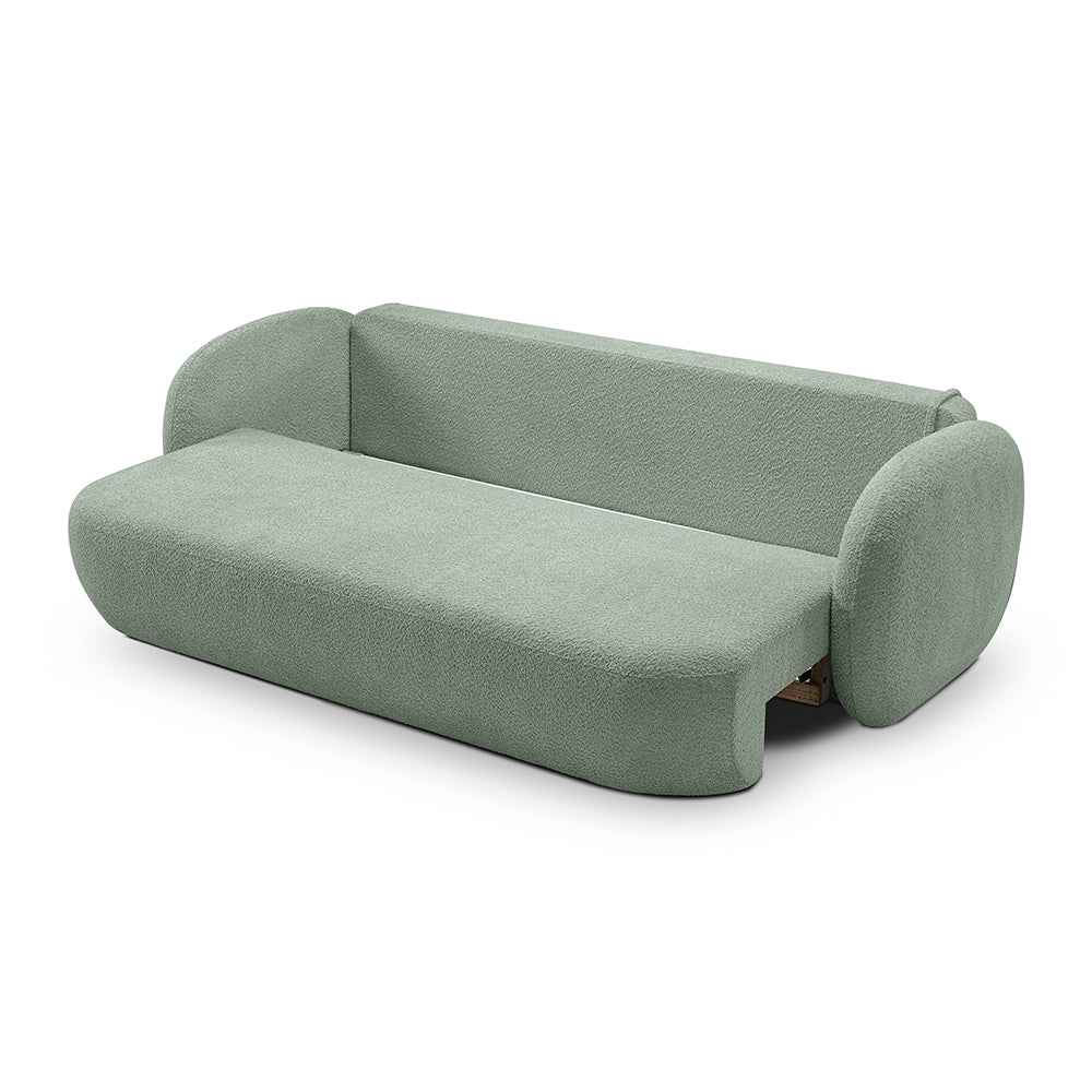 Sofa z funkcją spania 142x200 w stylu nowoczesnym, tkanina Abriamo | OLEMO