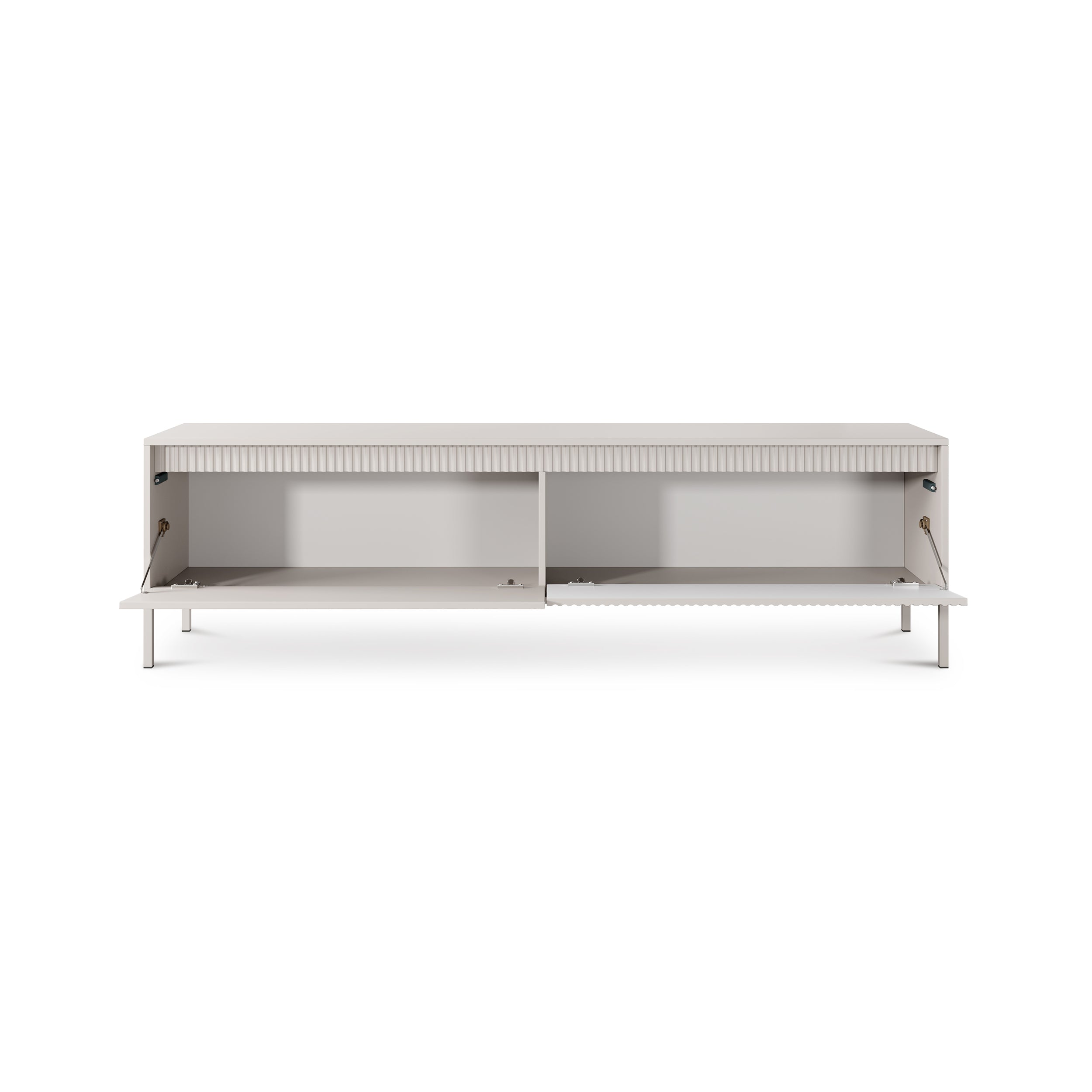 Szafka RTV 2-drzwiowa 187x53 w stylu japandi | Senra