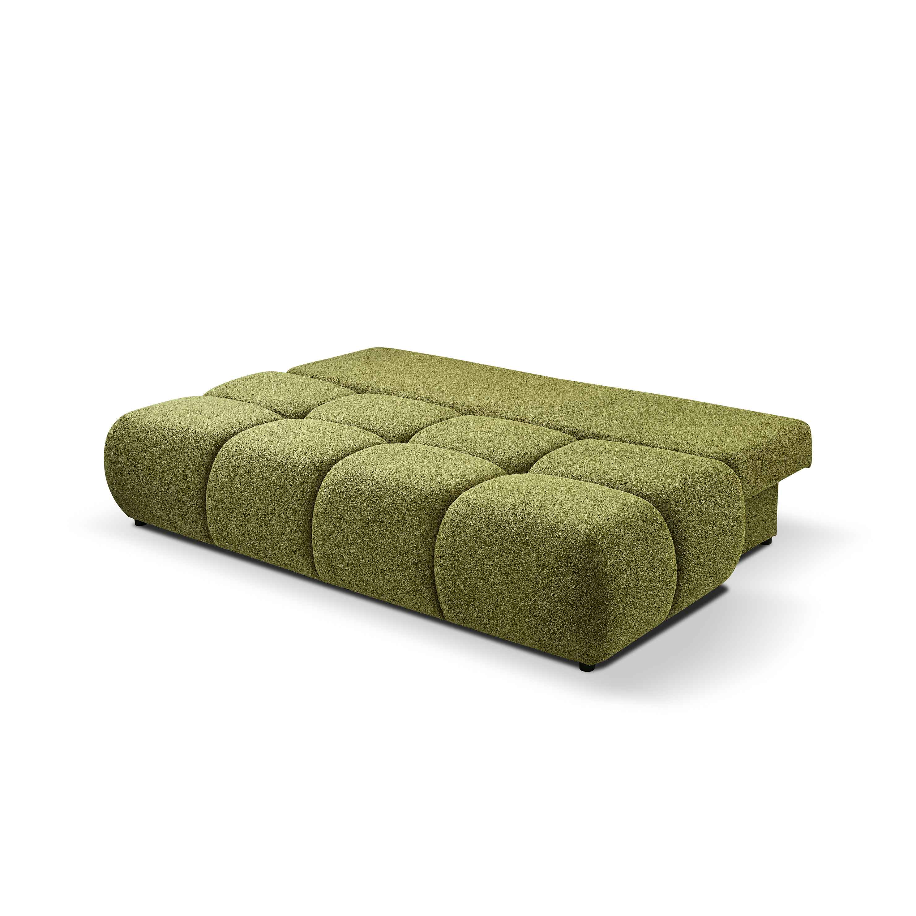 Sofa 3-osobowa z funkcją spania 142x200 w stylu miękkiego minimalizmu| Milorya