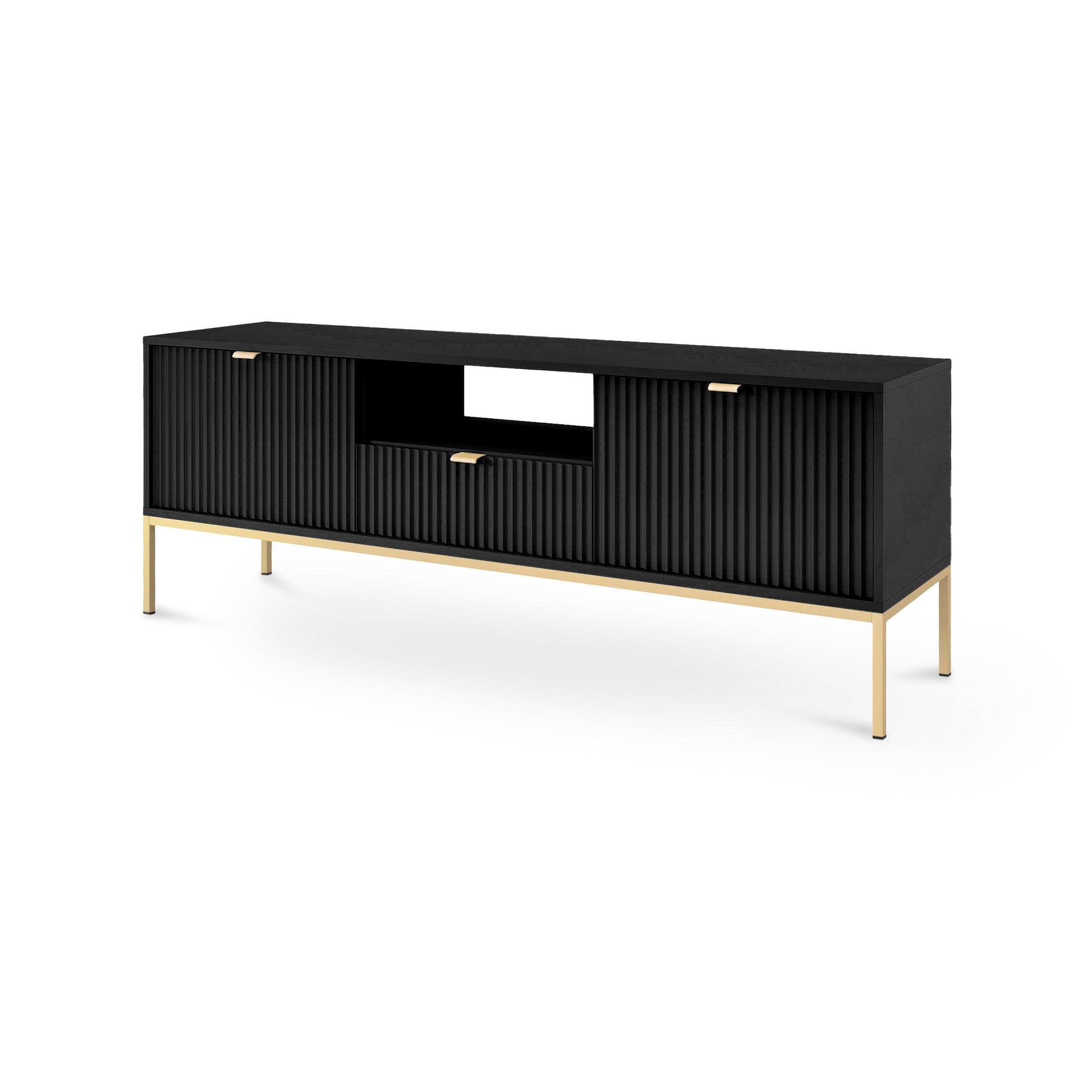 Szafka RTV Roza 154x56 Złota