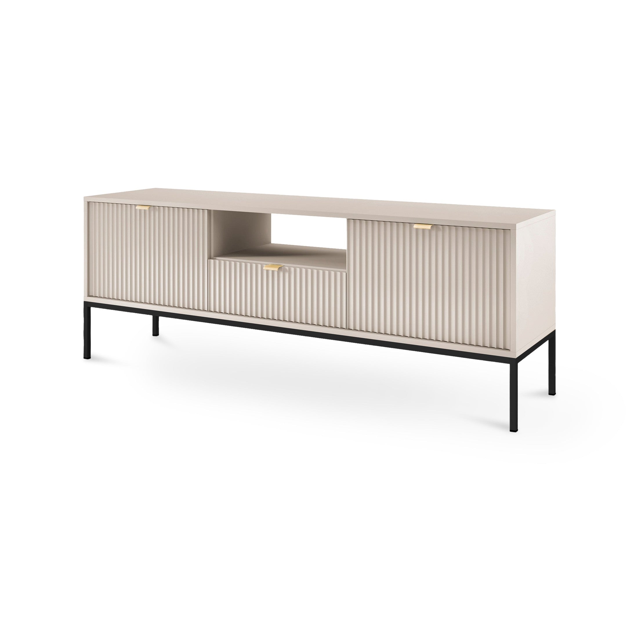 Szafka RTV Roza 154x56 Kaszmir Czarny