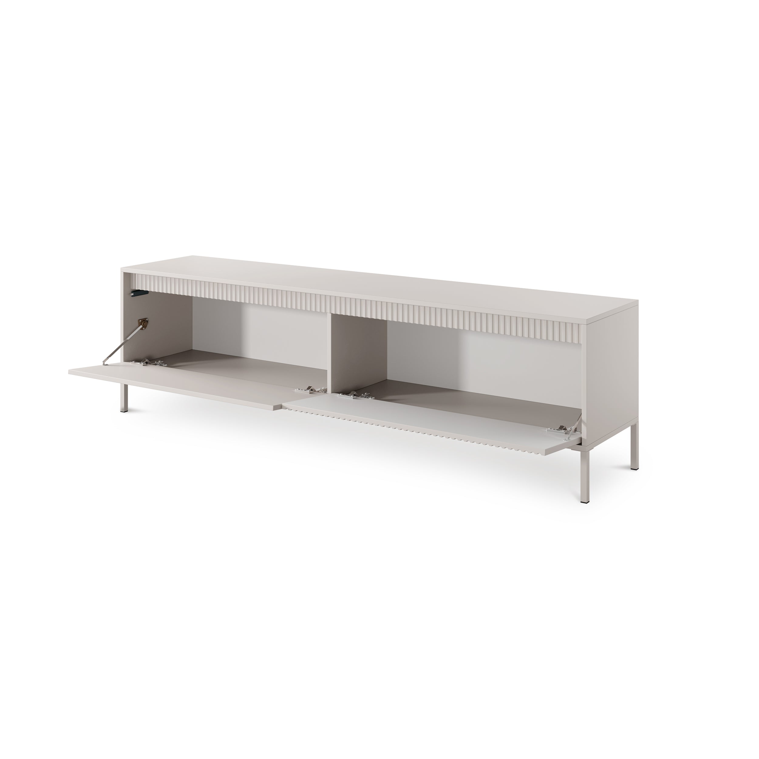 Szafka RTV 2-drzwiowa 187x53 w stylu japandi | Senra