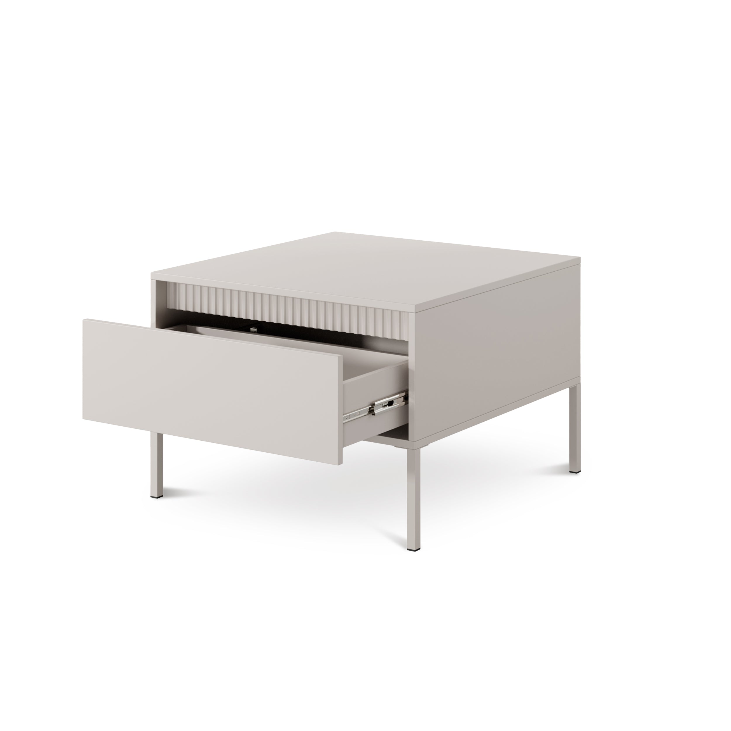 Stolik kawowy 68x48 z szufladą w stylu minimalistycznym | Senra