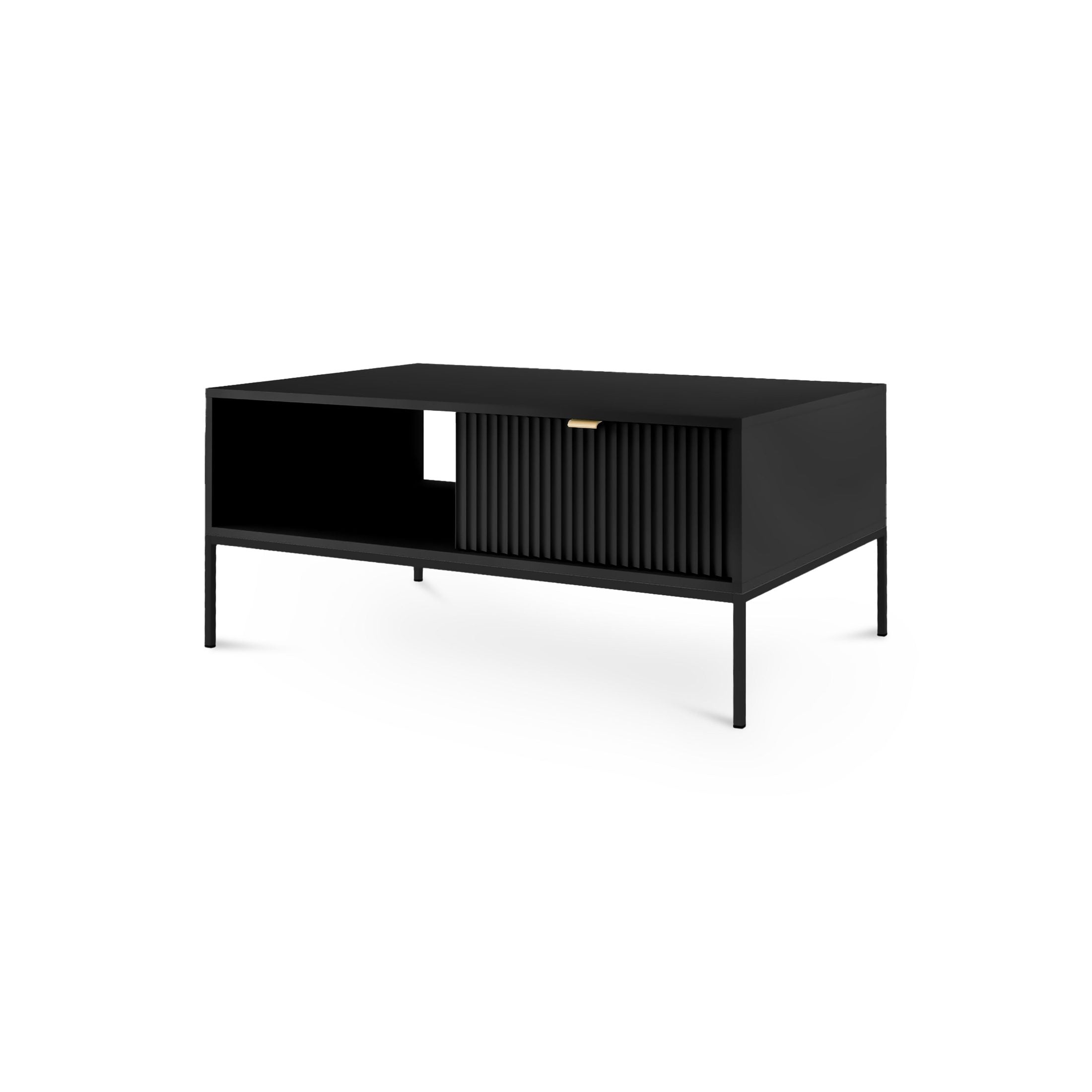 Stolik Kawowy Roza 104x46 Czarny Czarny