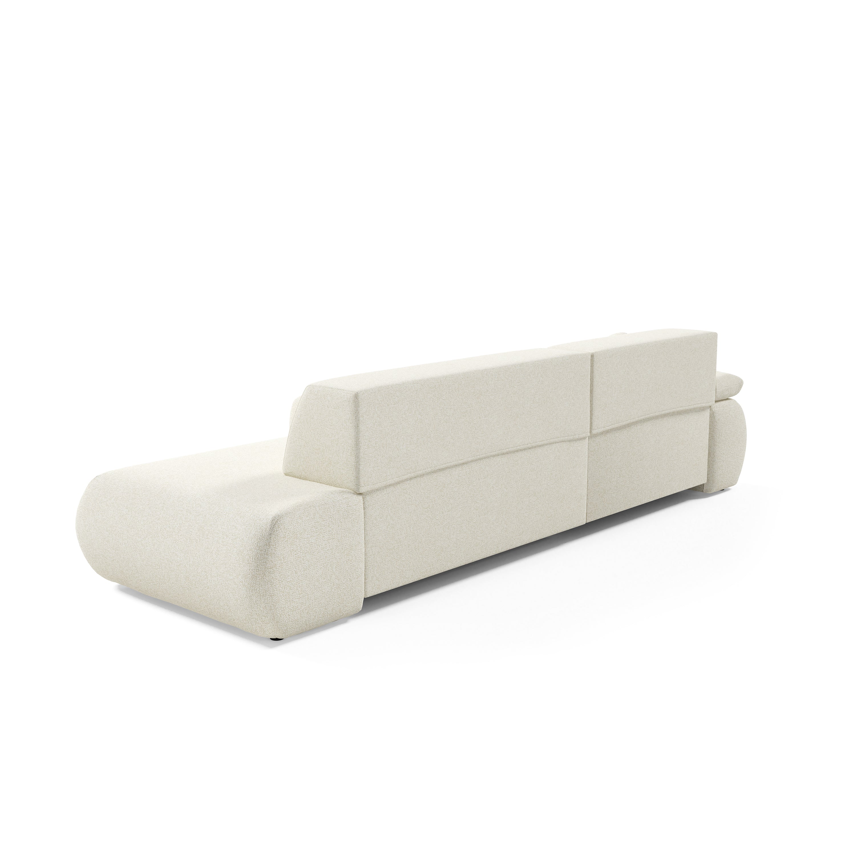 Narożnik 4-osobowy z funkcją spania w stylu minimalistycznym | Puentro