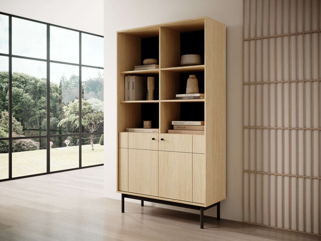 Witryna 104x185 cm w stylu japandi | Sabi