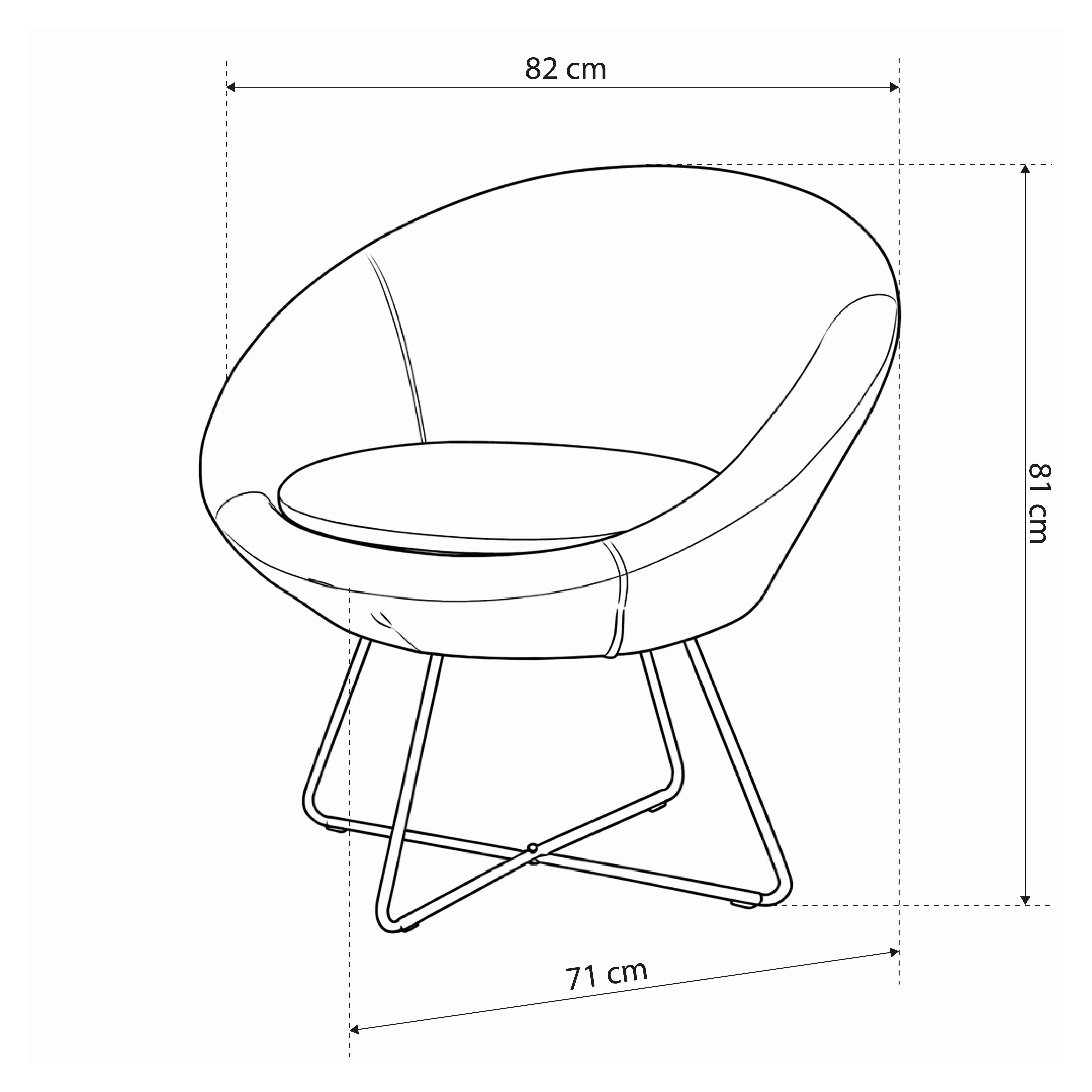 Relaxation armchair with contoured backrest in modern style | Otulo