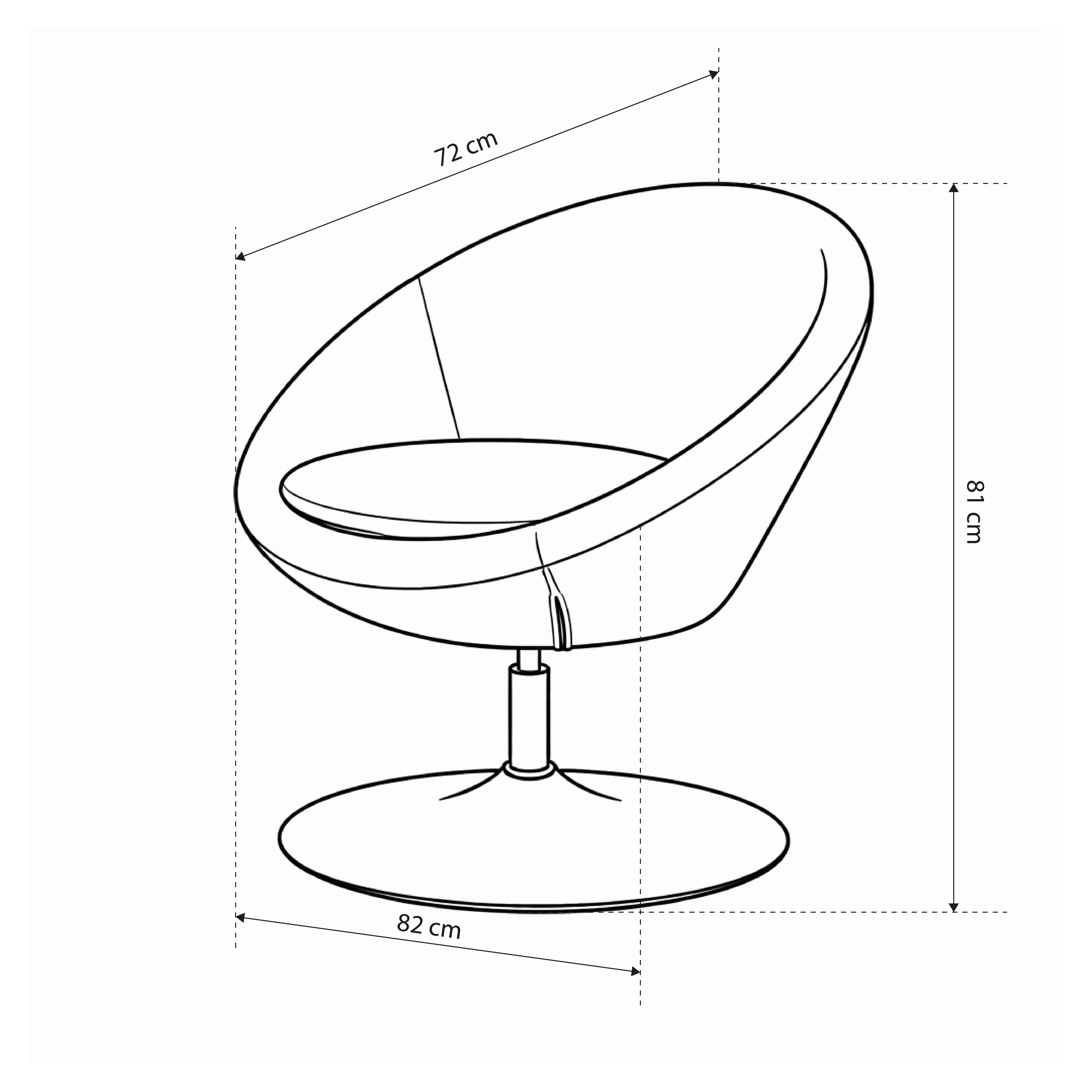 Swivel relaxation armchair in soft style | Otulo