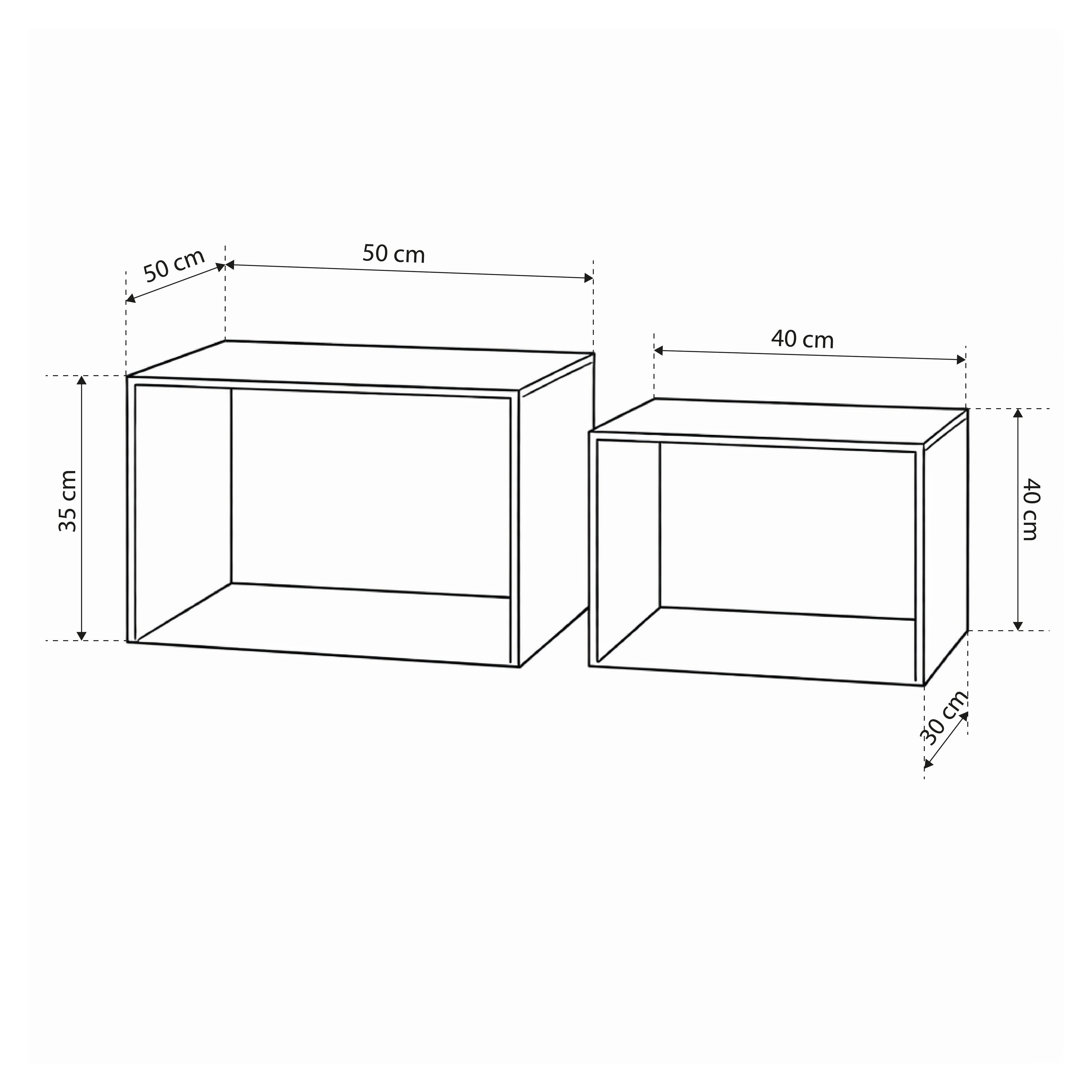 Set of two coffee tables in modern style | Quadrato