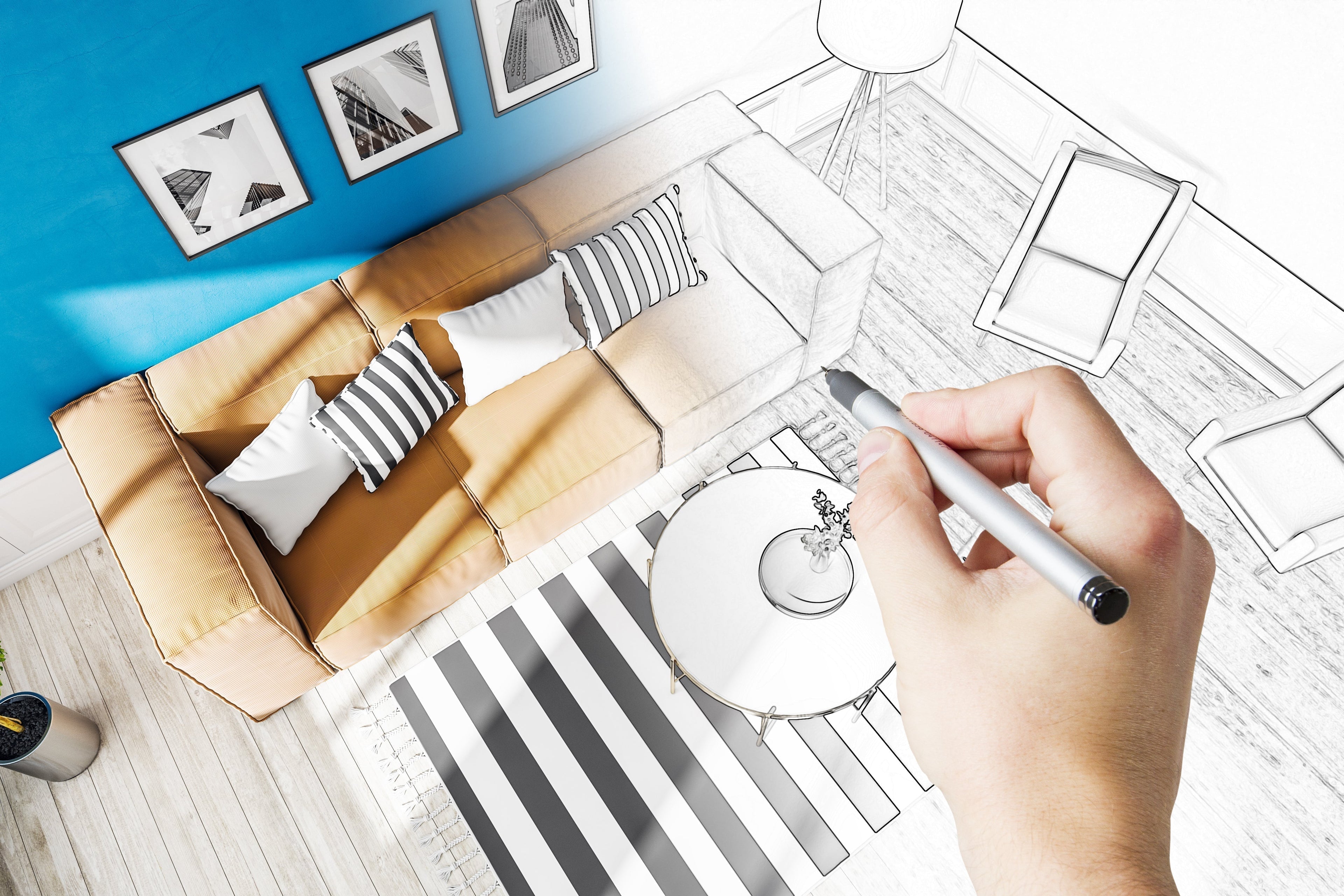 Aranżacja salonu i sypialni z podziałem na strefy funkcjonalne – jak je dobrze zaplanować