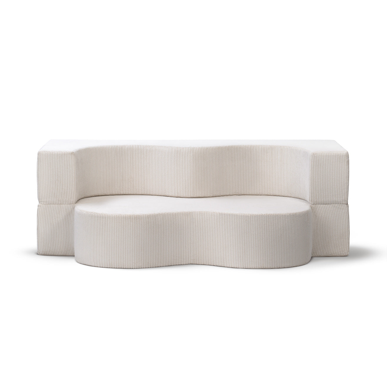 Sofa piankowa wolnostojąca 200 cm z funkcją spania w stylu japandi | Kamelia