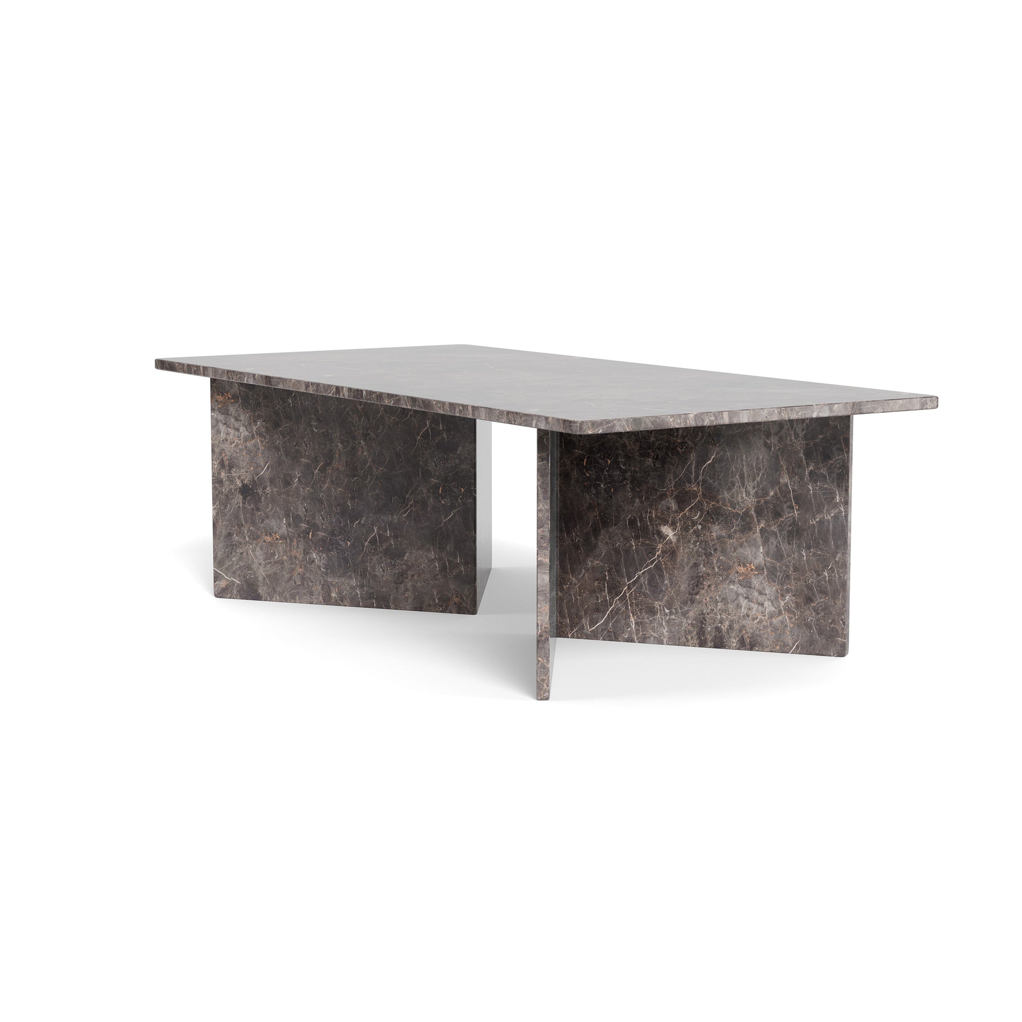 Stolik kawowy Plaris 140x42 Ciemny Marmur