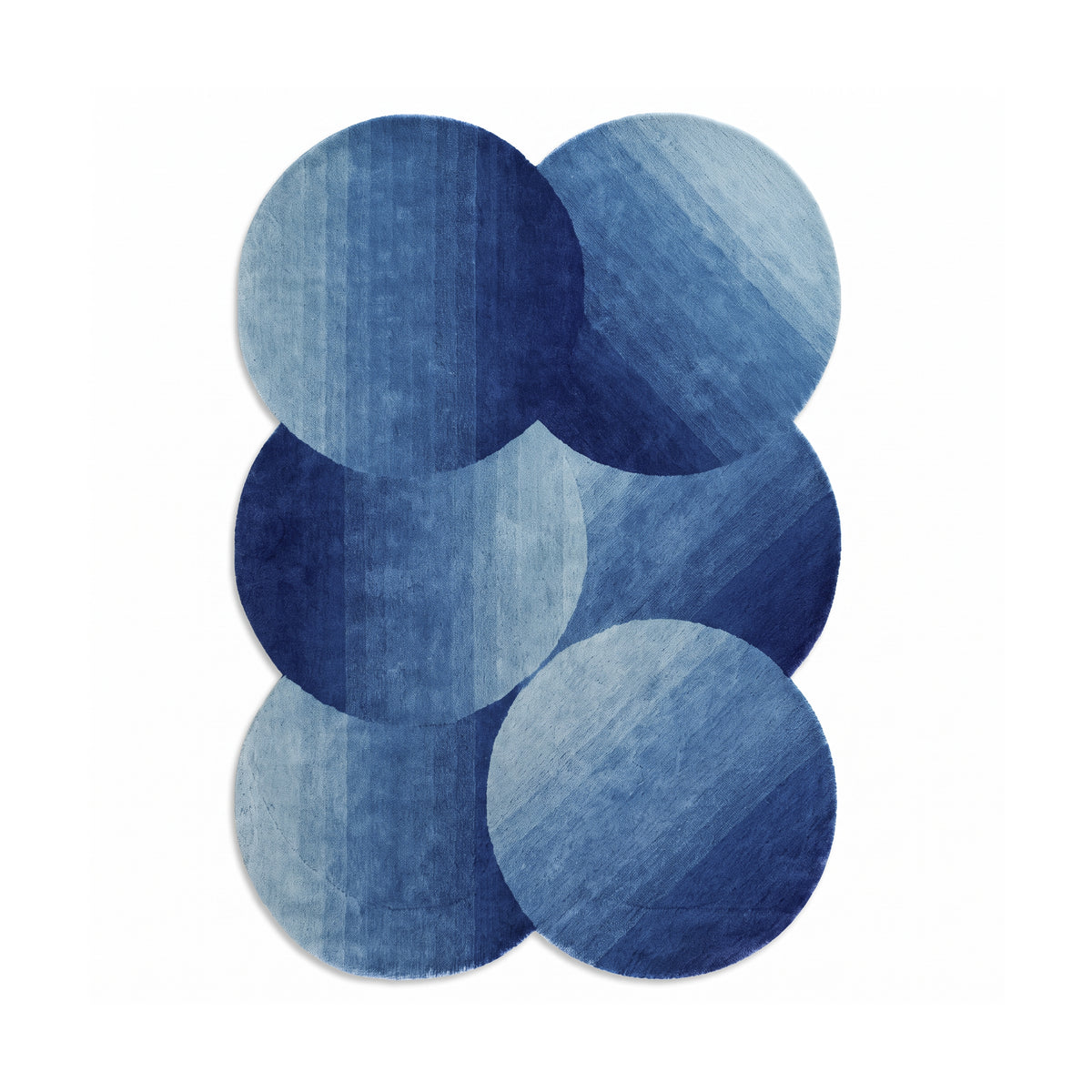 Berri Rug with a Round Gradient Pattern, Modern Style – front view | Pillovely