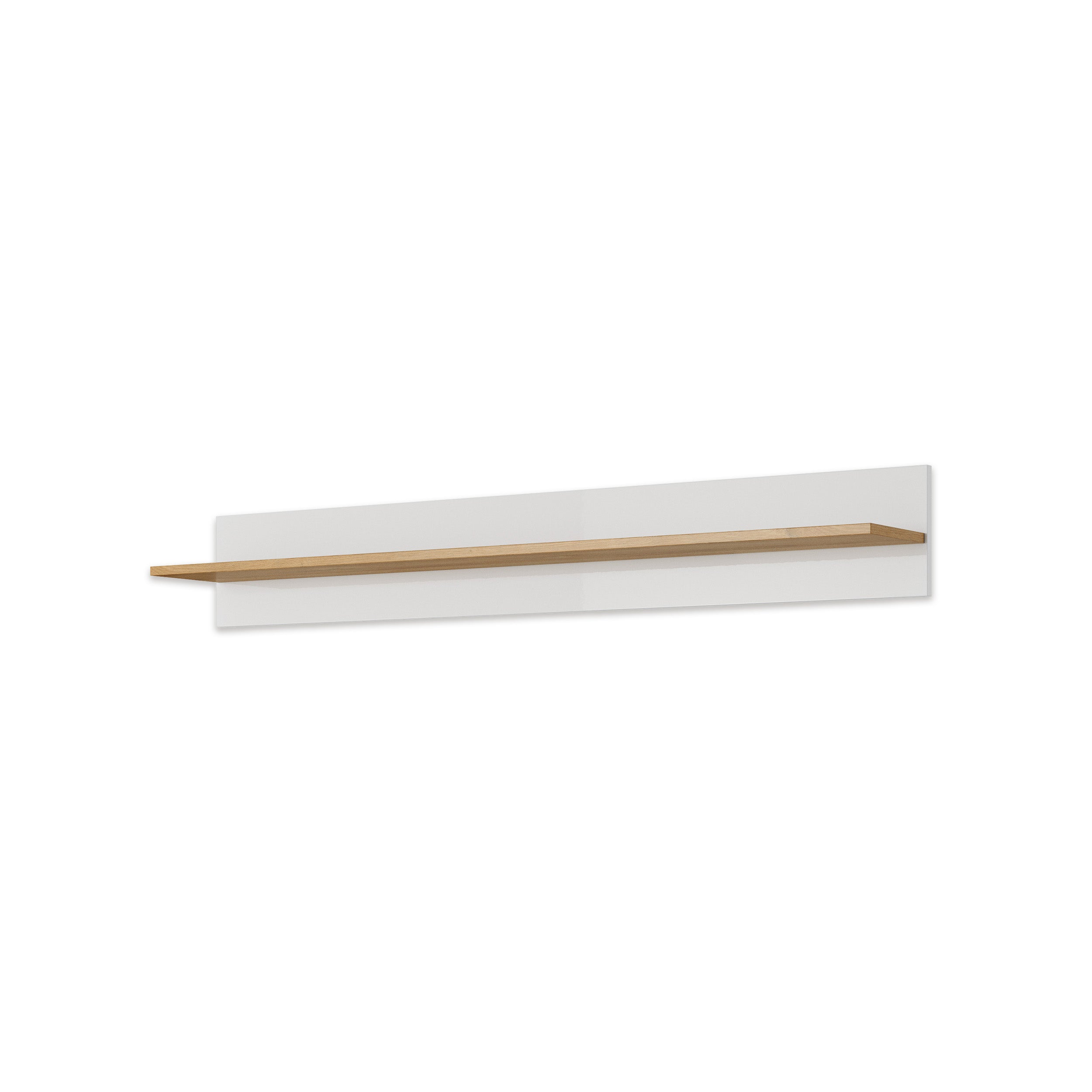 Półka ścienna do salonu i sypialni 138x20 cm w stylu nowoczesnym – wisząca, minimalistyczna | Armelia