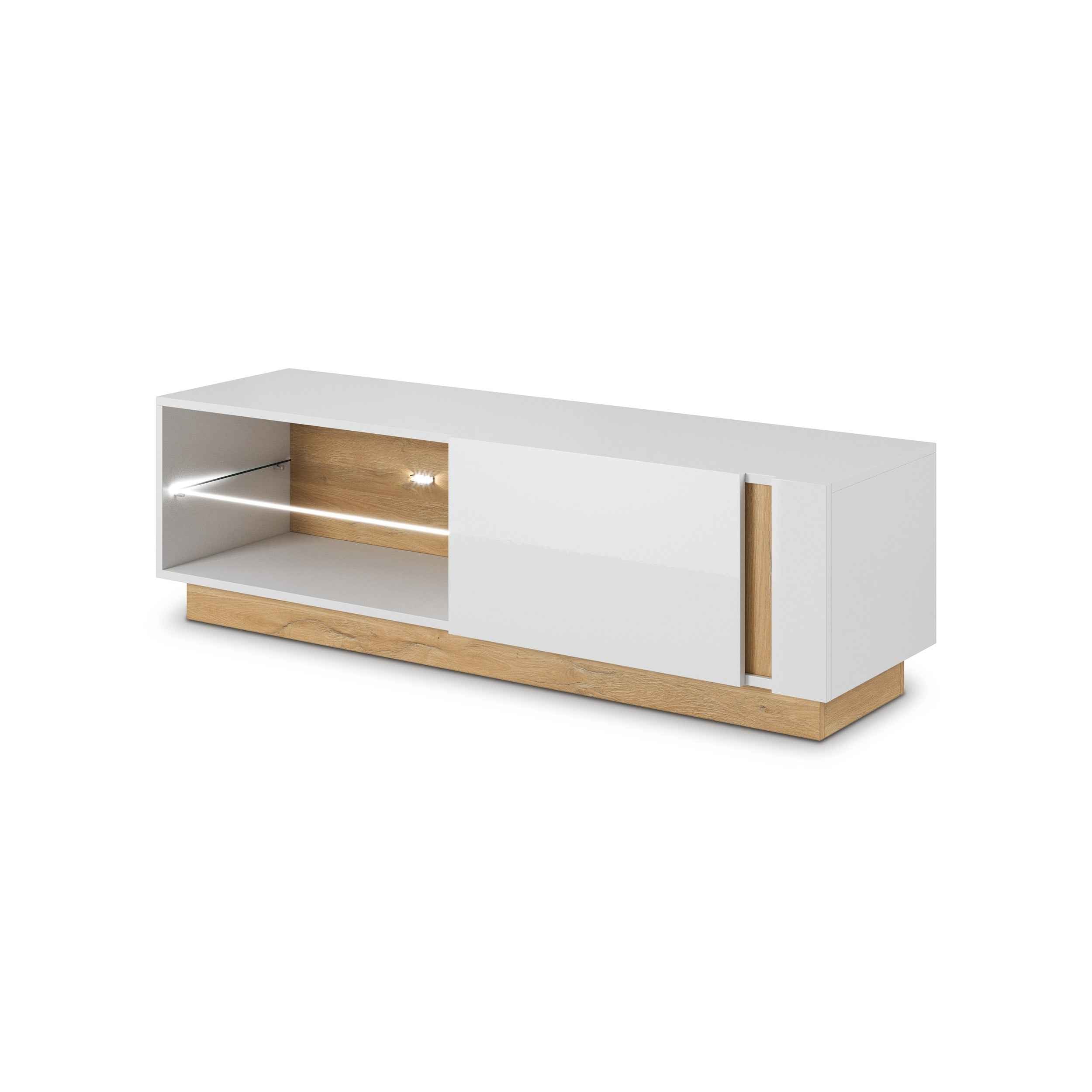 Szafka RTV 138x46 w stylu glamour | Armelia