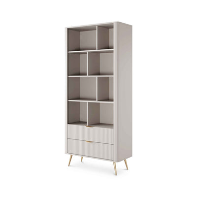 Regał 88x194 z półkami w stylu eleganckim | Laanti