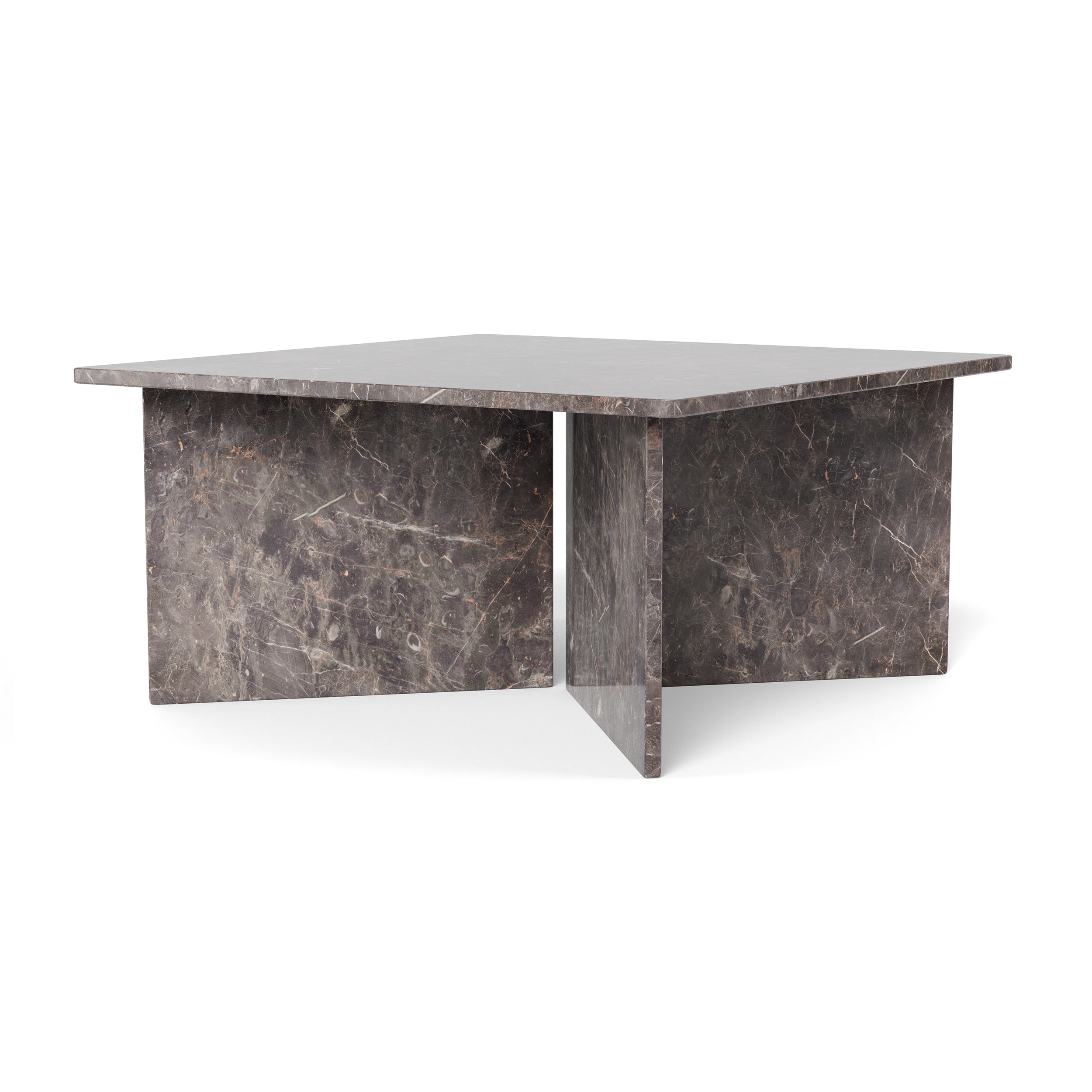 Stolik kawowy 90x42 w stylu eleganckim | Plaris Ciemny Marmur