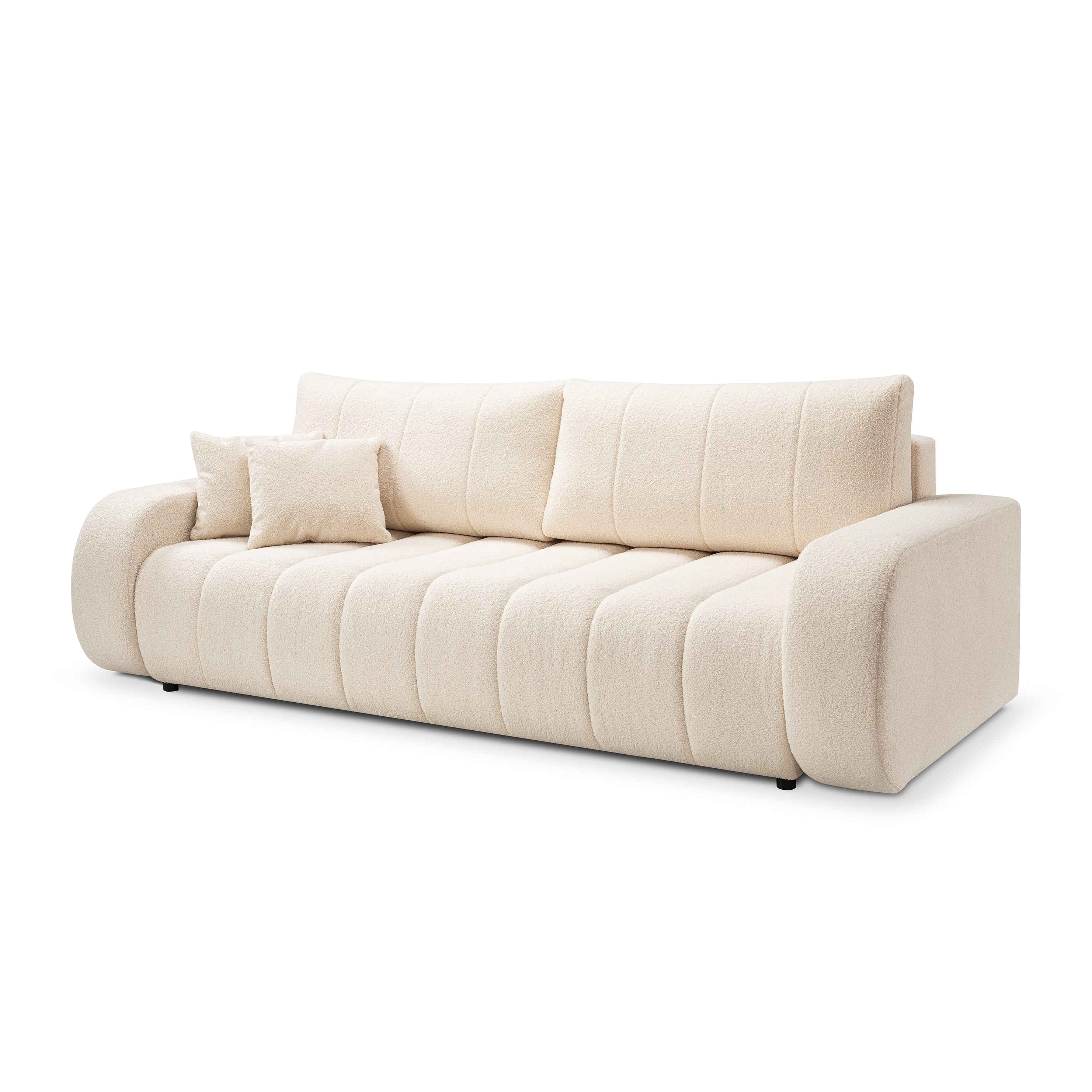 Sofa 3-osobowa z funkcją spania 144x200 w stylu skandynawskim | BALOA