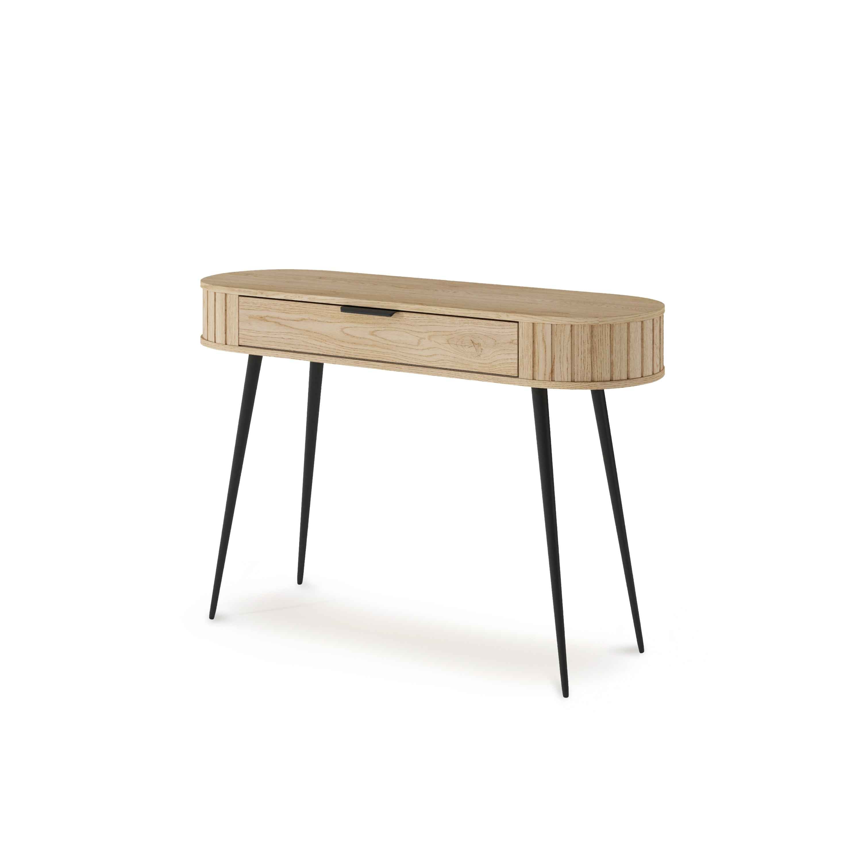 Toaletka z szufladą 120x80 w stylu japandi | Llovia