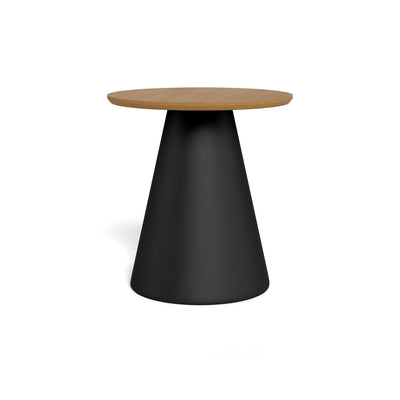 Okrągły stolik kawowy o średnicy 45 cm w stylu soft loft | Talin Czarny Mat