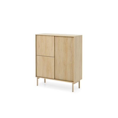 Komoda 3-drzwiowa 104x122 w stylu japandi | Viola