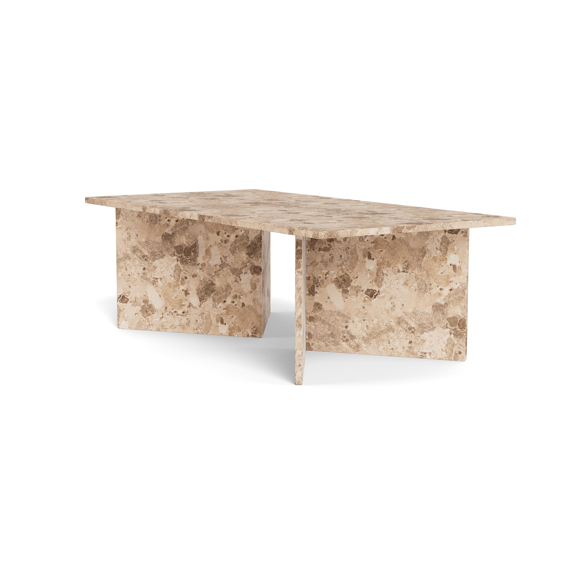 Stolik kawowy Plaris 140x42 Beżowy Marmur