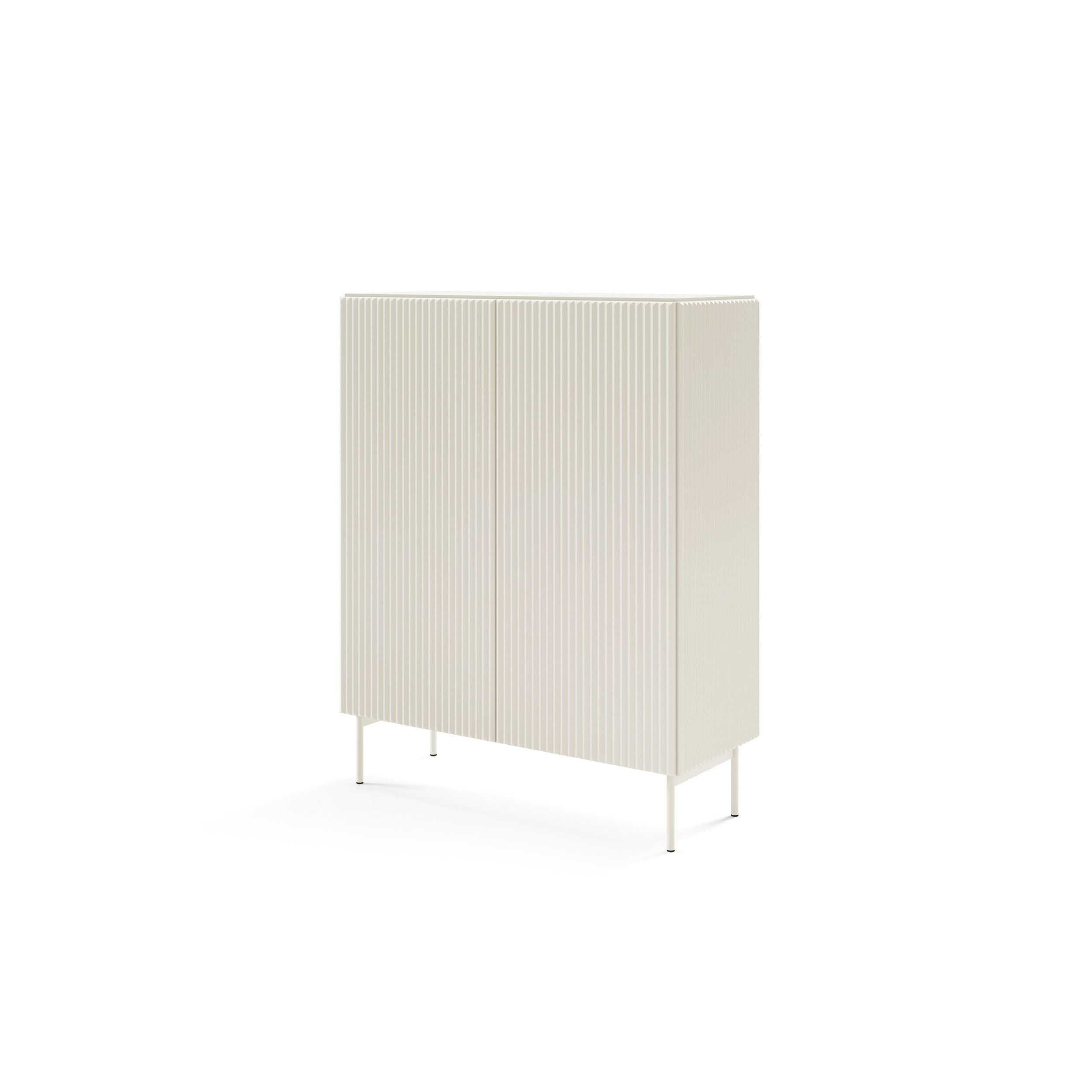 Komoda wysoka z drzwiami 99x123 w stylu nowoczesnym | MuzZI
