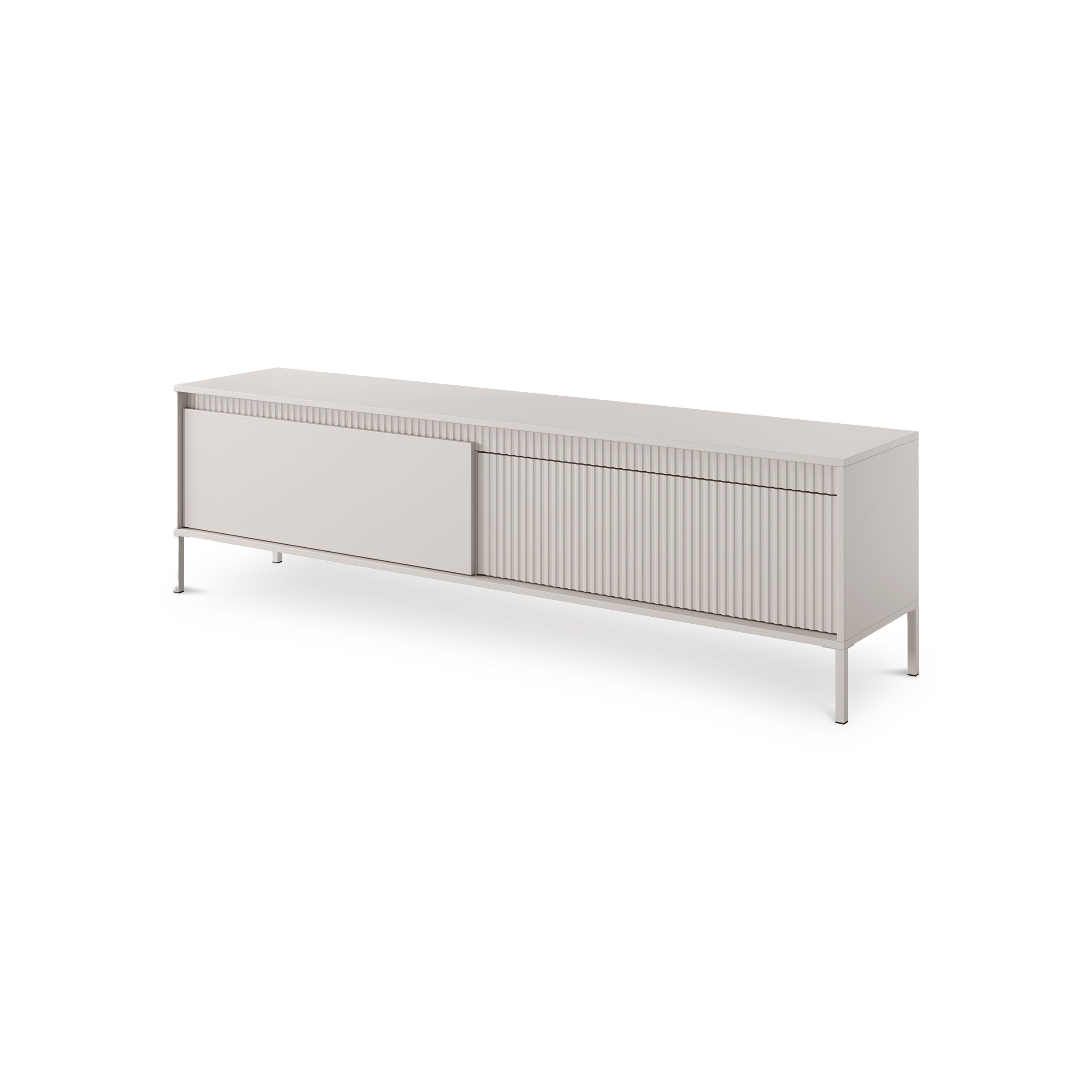 Szafka RTV 2-drzwiowa 187x53 w stylu japandi | Senra