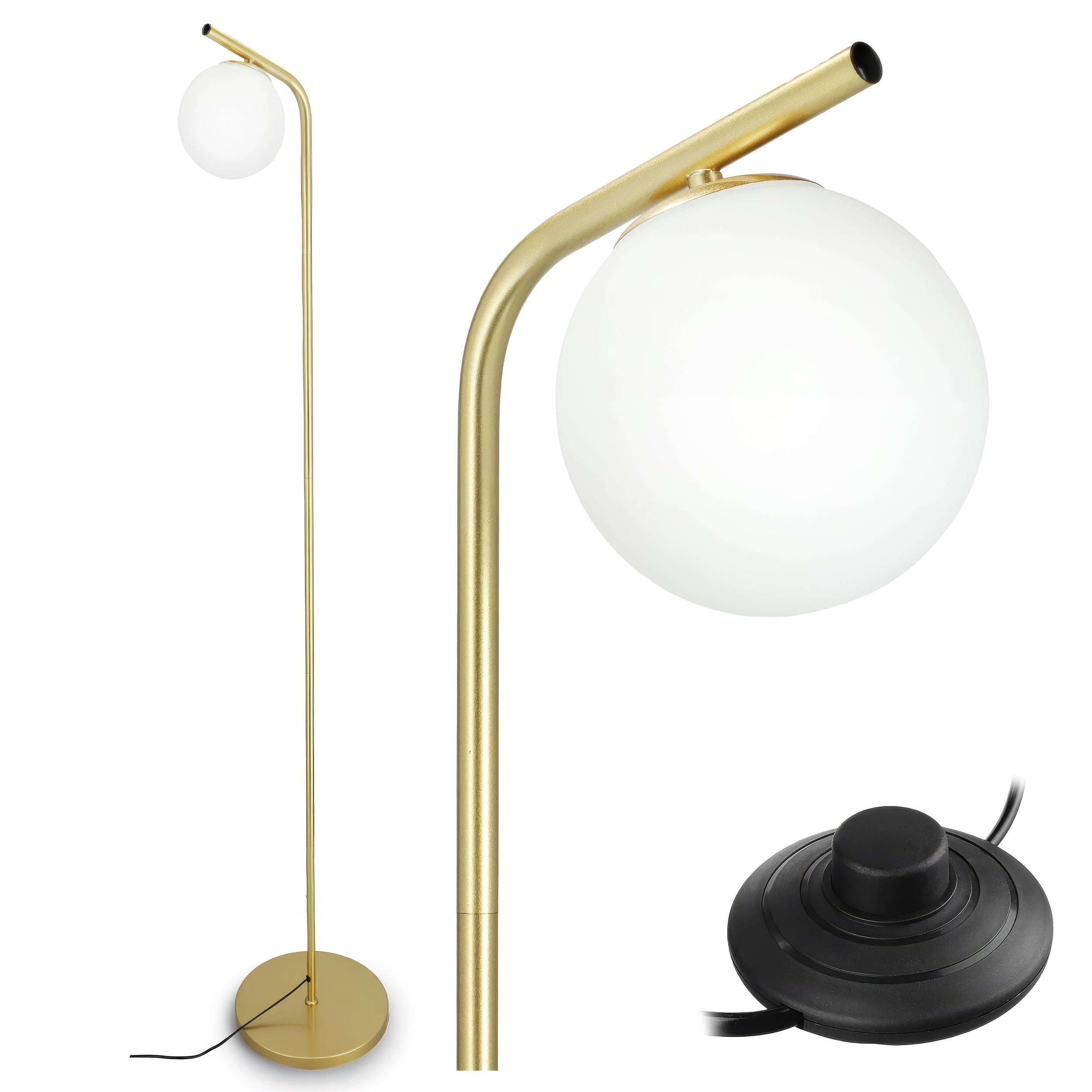Lampa podłogowa z kulą Orbitella