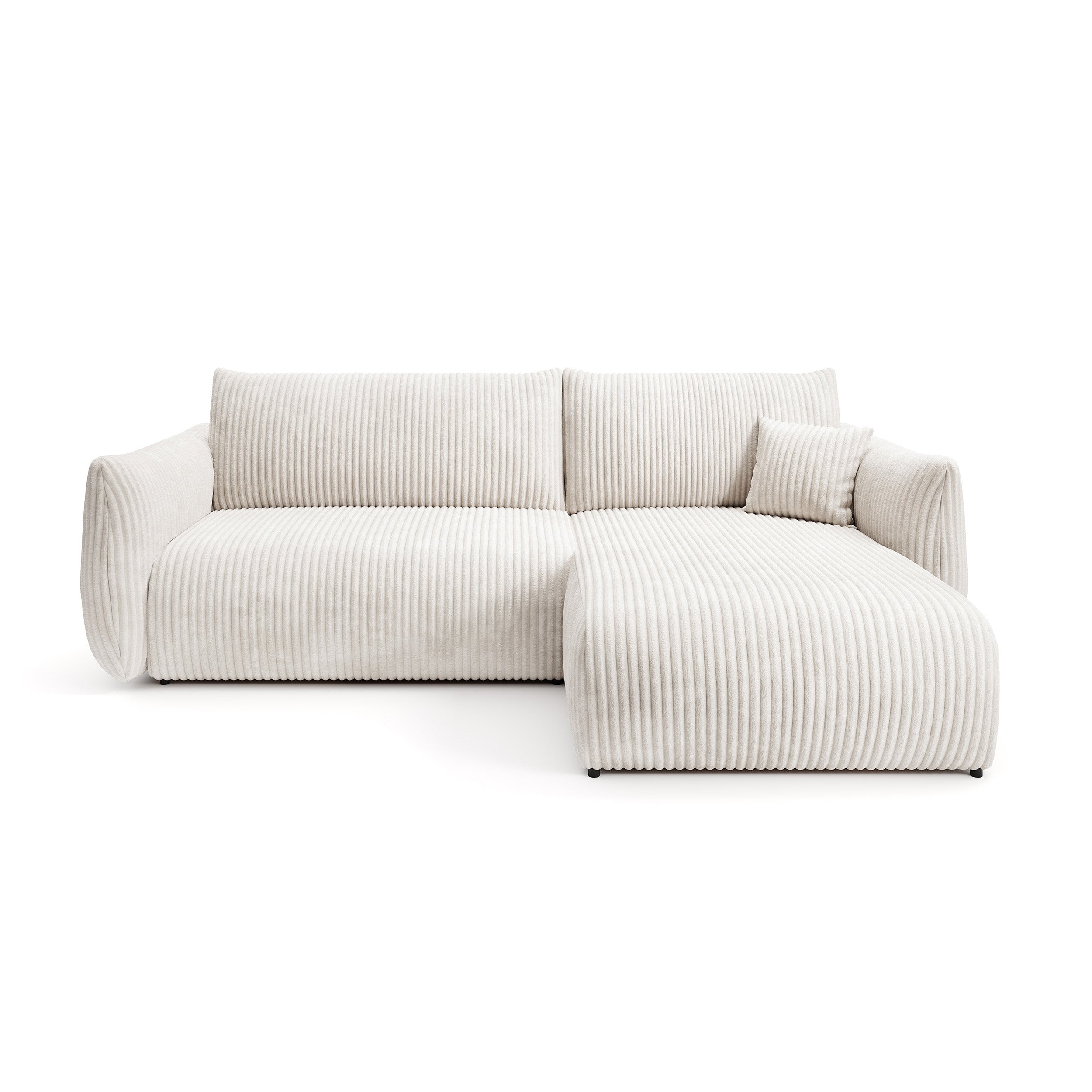 Narożnik z funkcją spania 257 cm w stylu nowoczesnym | ALLORO