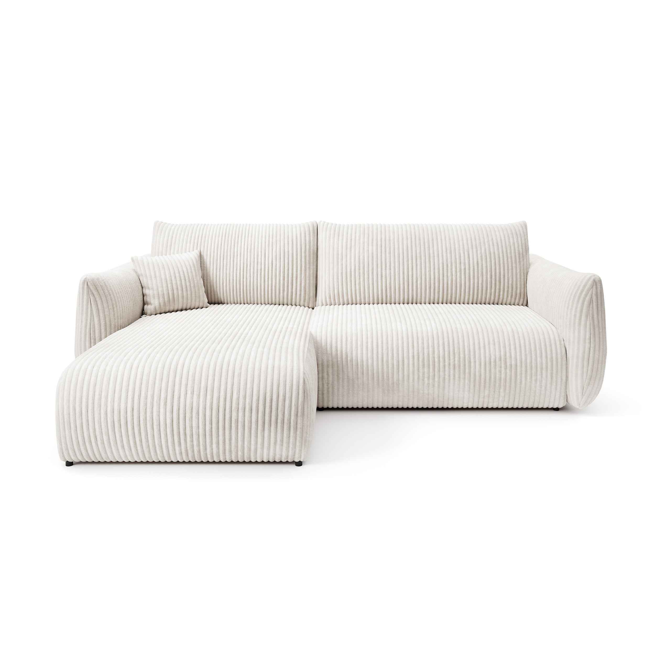 Narożnik z funkcją spania 257 cm w stylu nowoczesnym | ALLORO