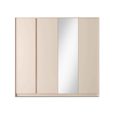 Szafa 4-drzwiowa 223x210 cm w stylu minimalistycznym | Dust