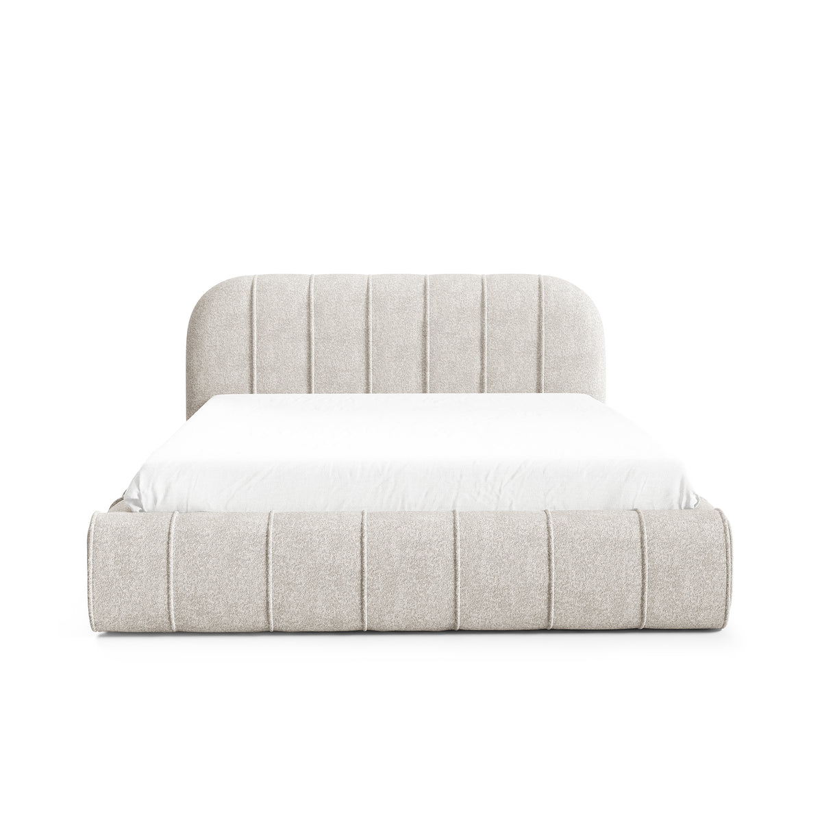 Upholstered bed with storage in a modern style | Apfella
