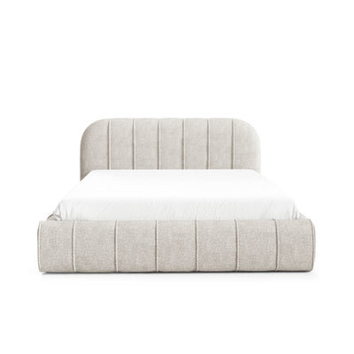 Upholstered bed with storage in a modern style | Apfella