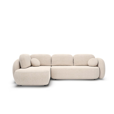 Narożnik z funkcją spania o powierzchni 123x250 w stylu organic modern | OLEMO