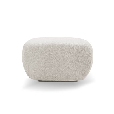 Pufa w stylu organic modern 75×39 cm, tkanina Abriamo | OLEMO