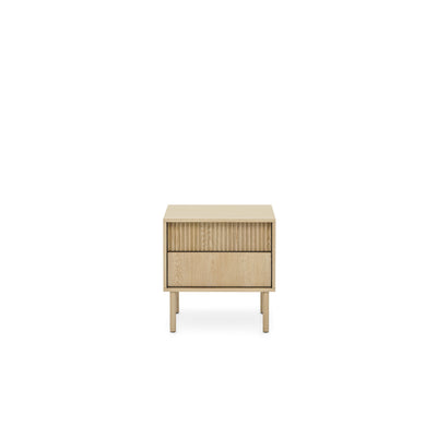 Szafka nocna z 2 szufladami 54x55 cm w stylu skandynawskim | Viola
